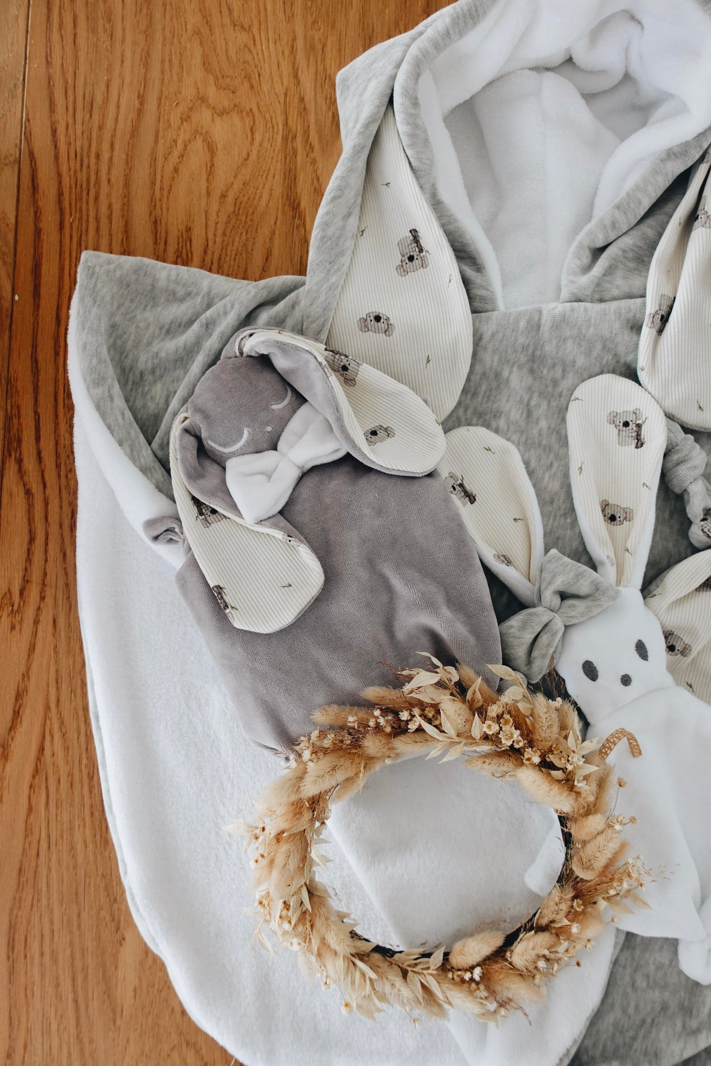 Poncho Velours - Cute Koalas