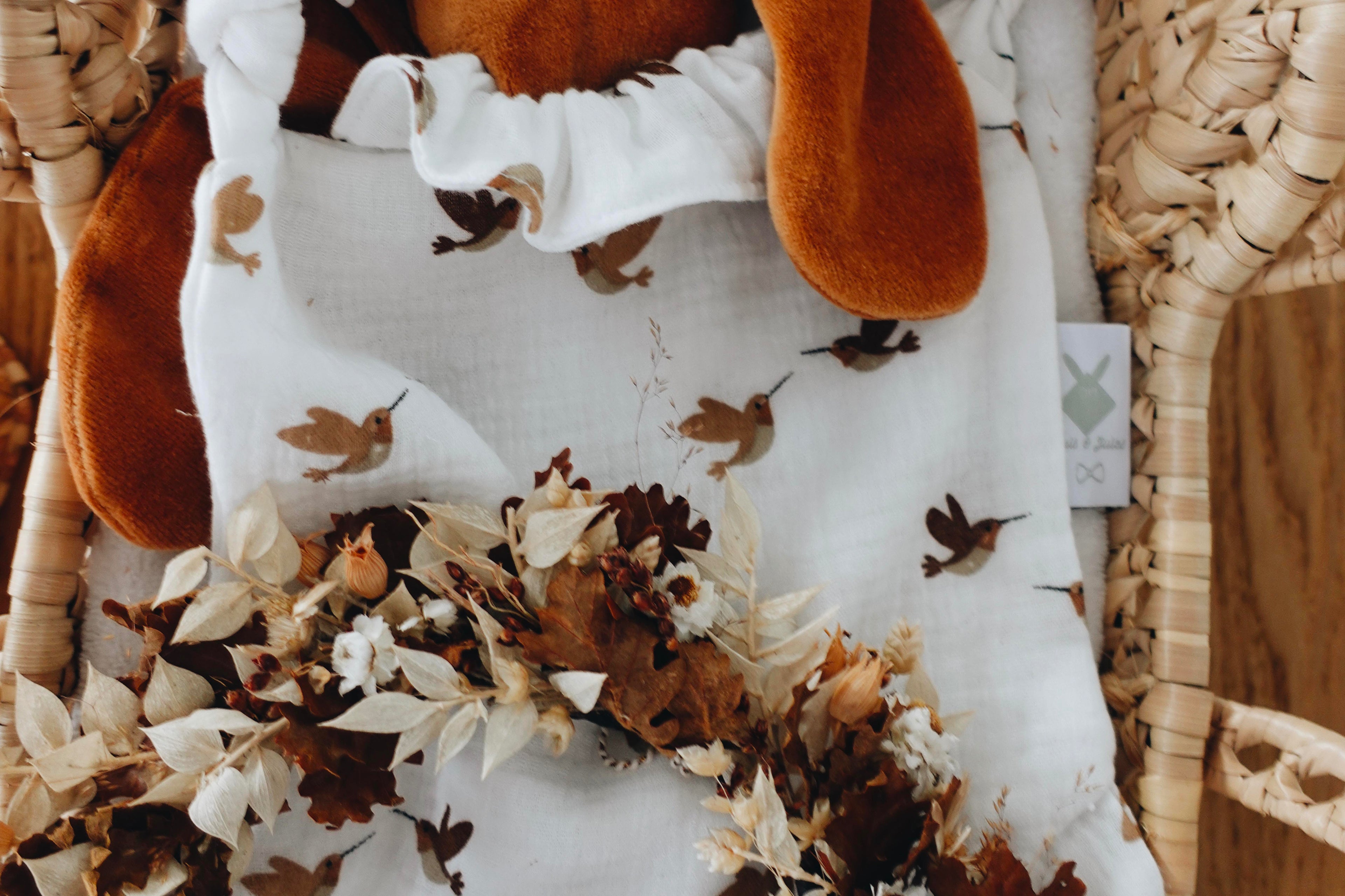 PROTOTYPE - Doudou Mousseline Oiseaux