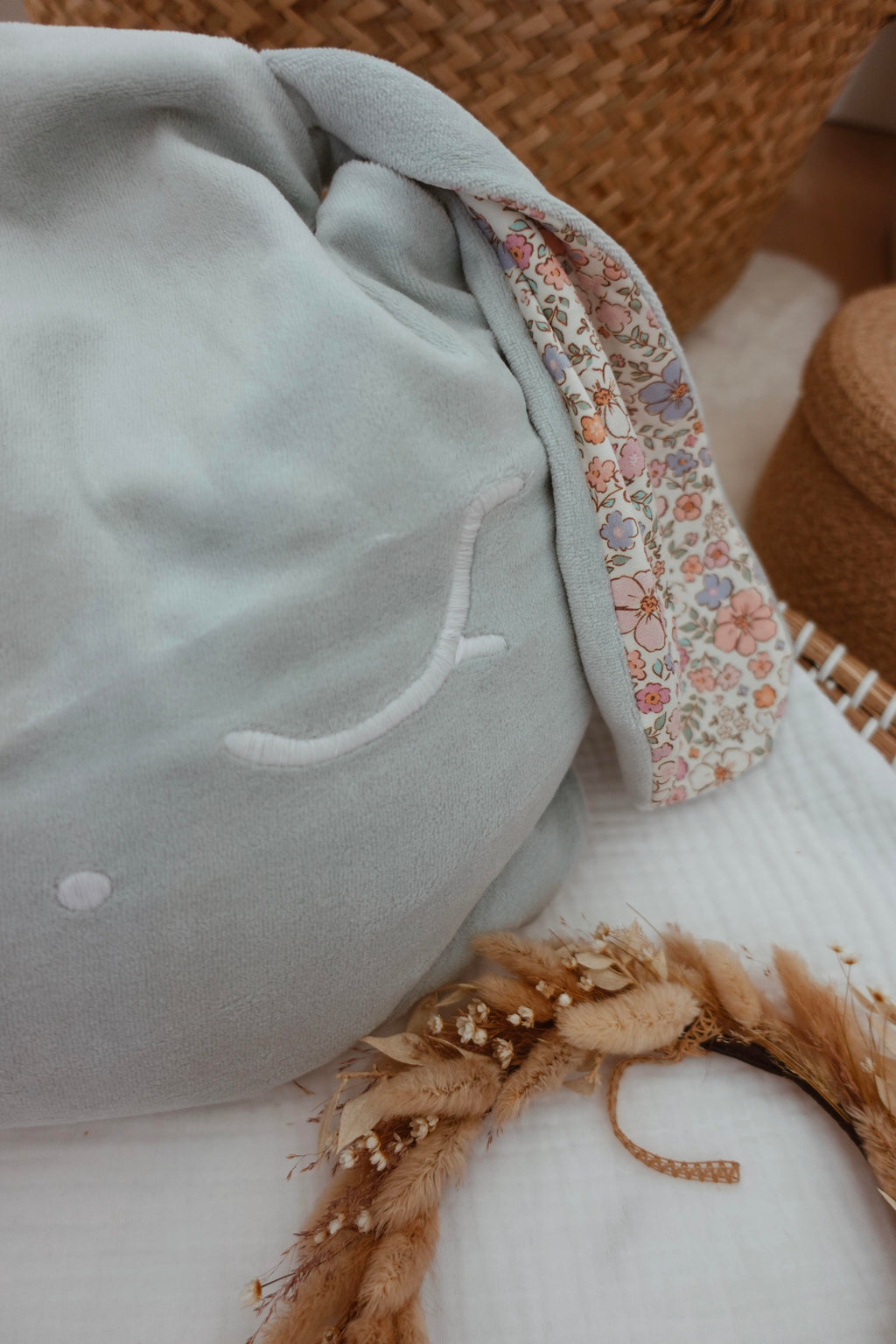 Petit Coussin Velours - Blush et Pastel