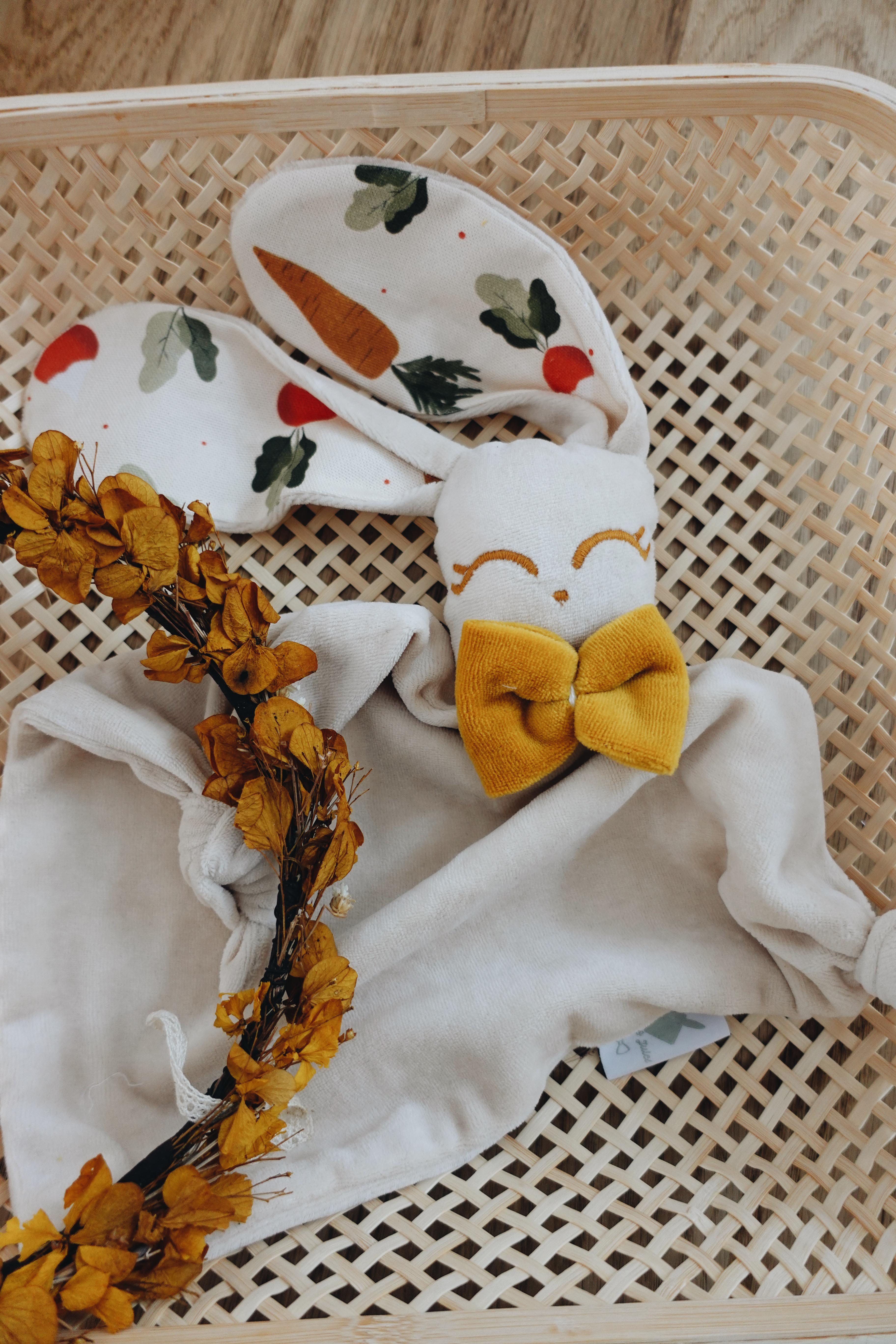 PROTOTYPE - Doudou Velours Gaufrette - Potager