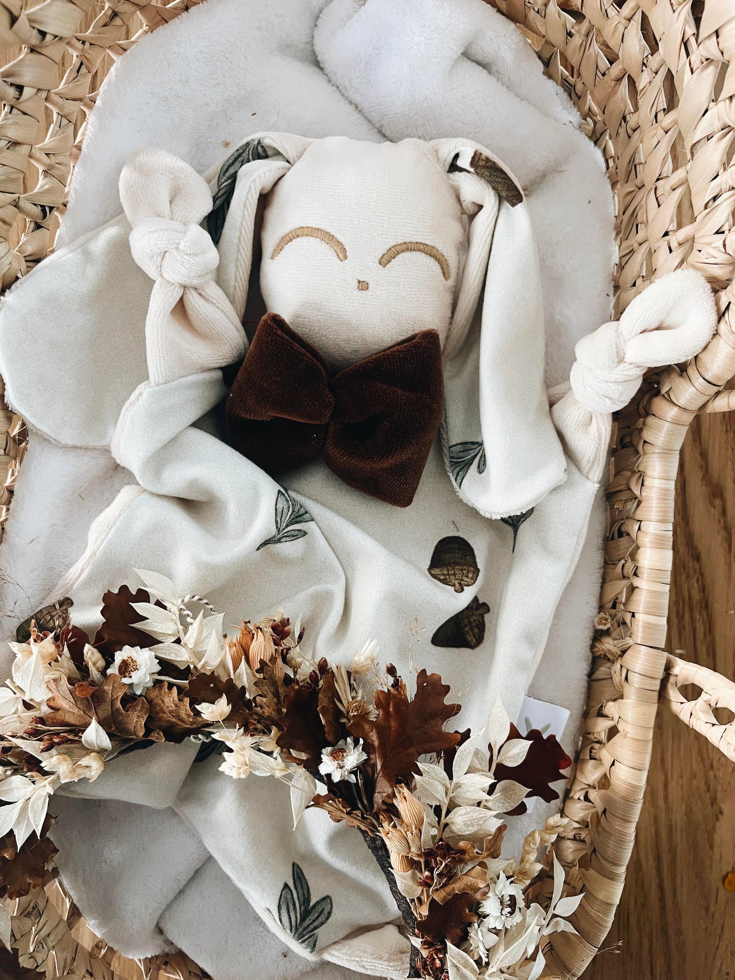 Doudou Velours Chouchou - Acorns and Leaves