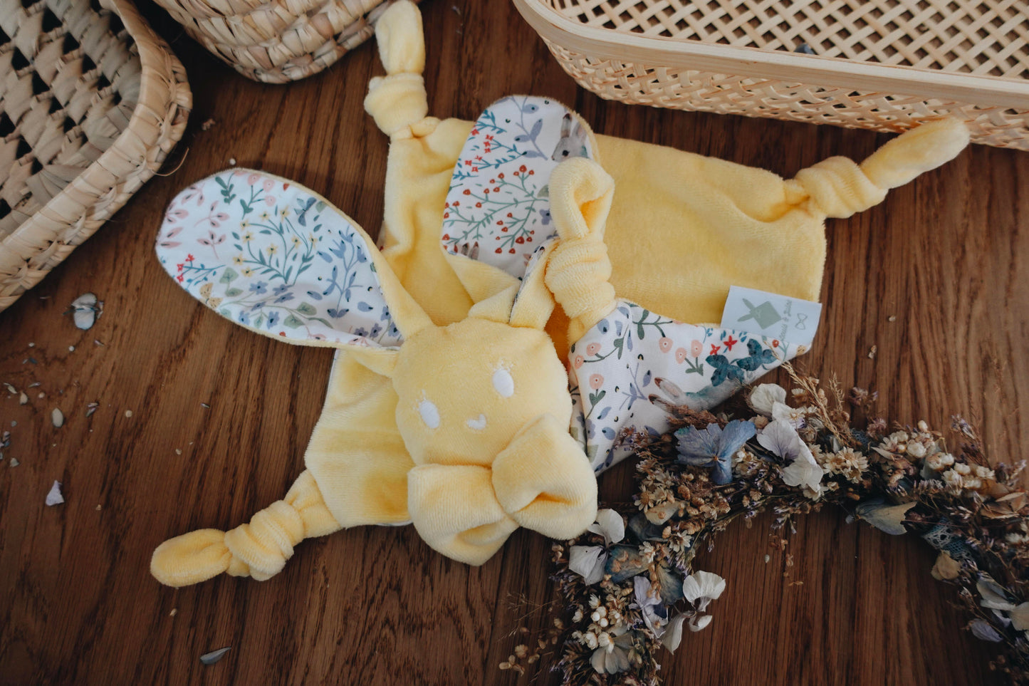 Doudou Velours Chouchou - Cottontails Blossom