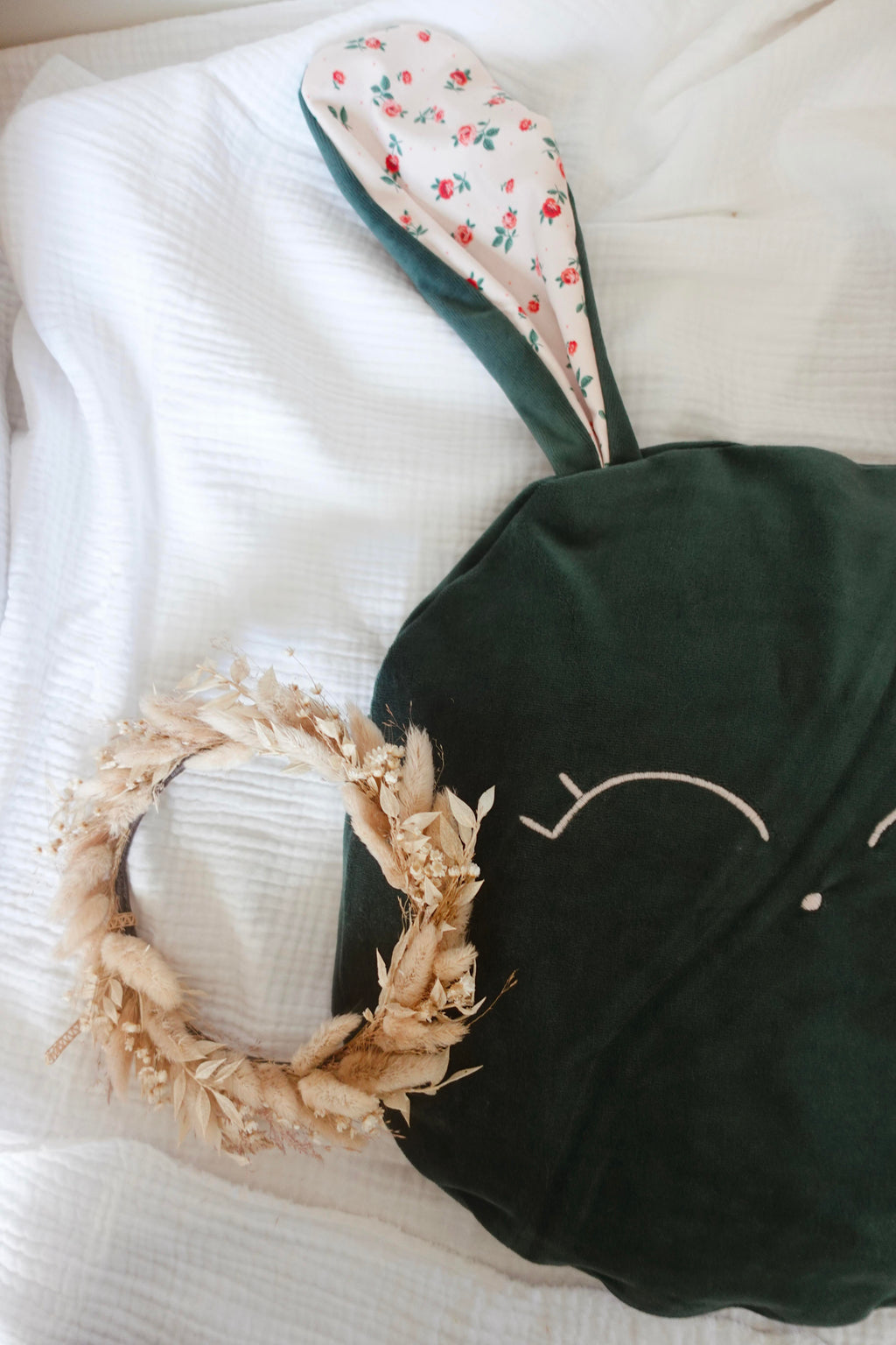 Petit Coussin Velours - Pink Roses