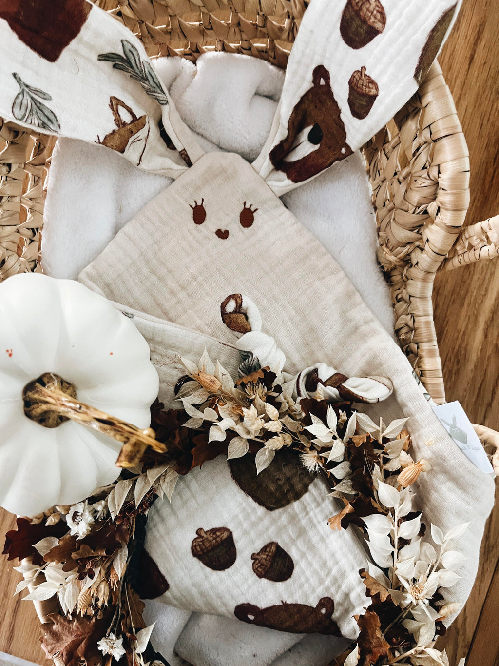 PROTOTYPE - Doudou lange Classique Noeuds - Cream