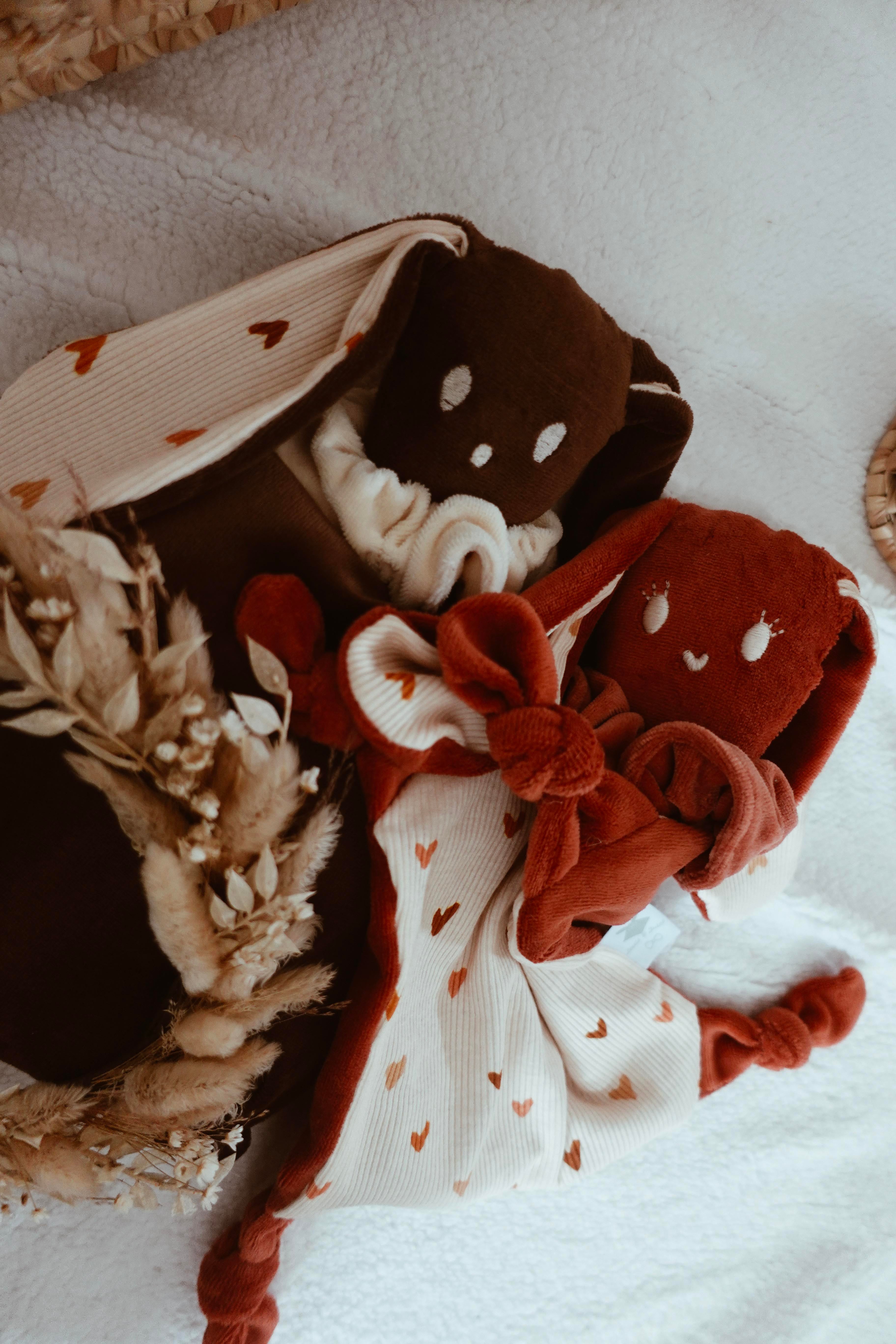 Bouillotte noyaux de cerise Velours - Colorful Hearts