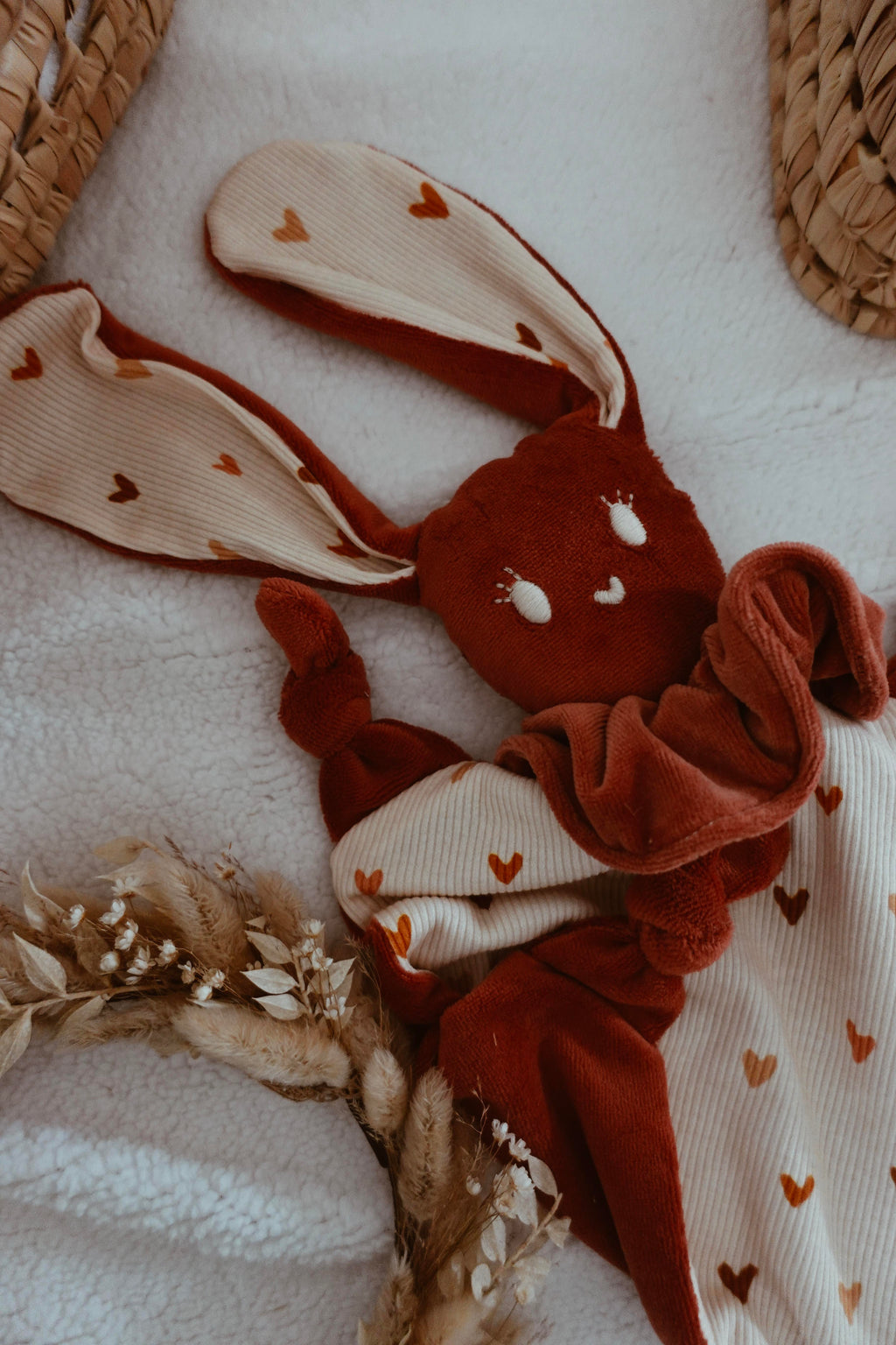 Doudou Chouchou Velours - Colorful Hearts