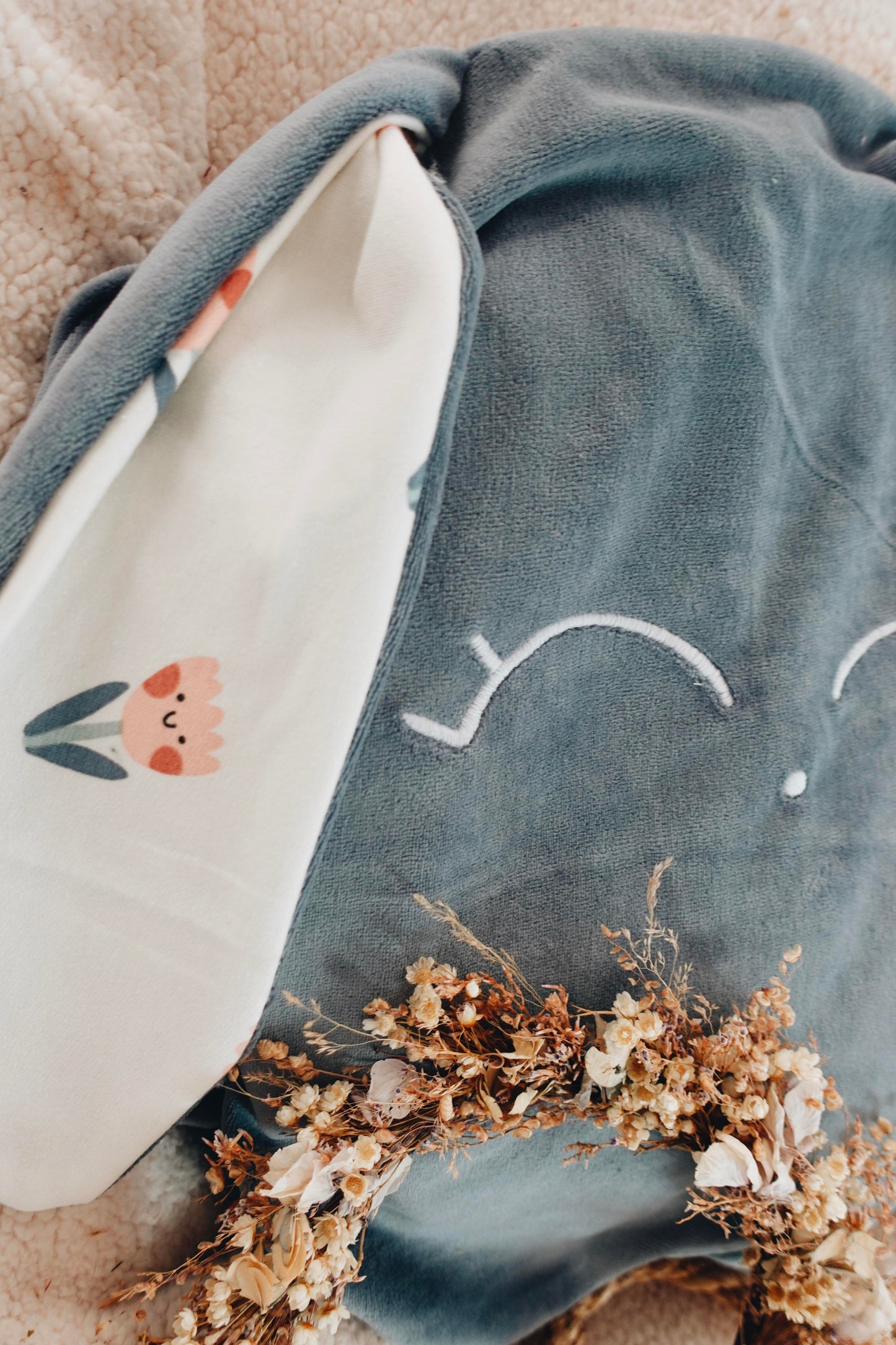 Petit Coussin Velours - Happy Tulips