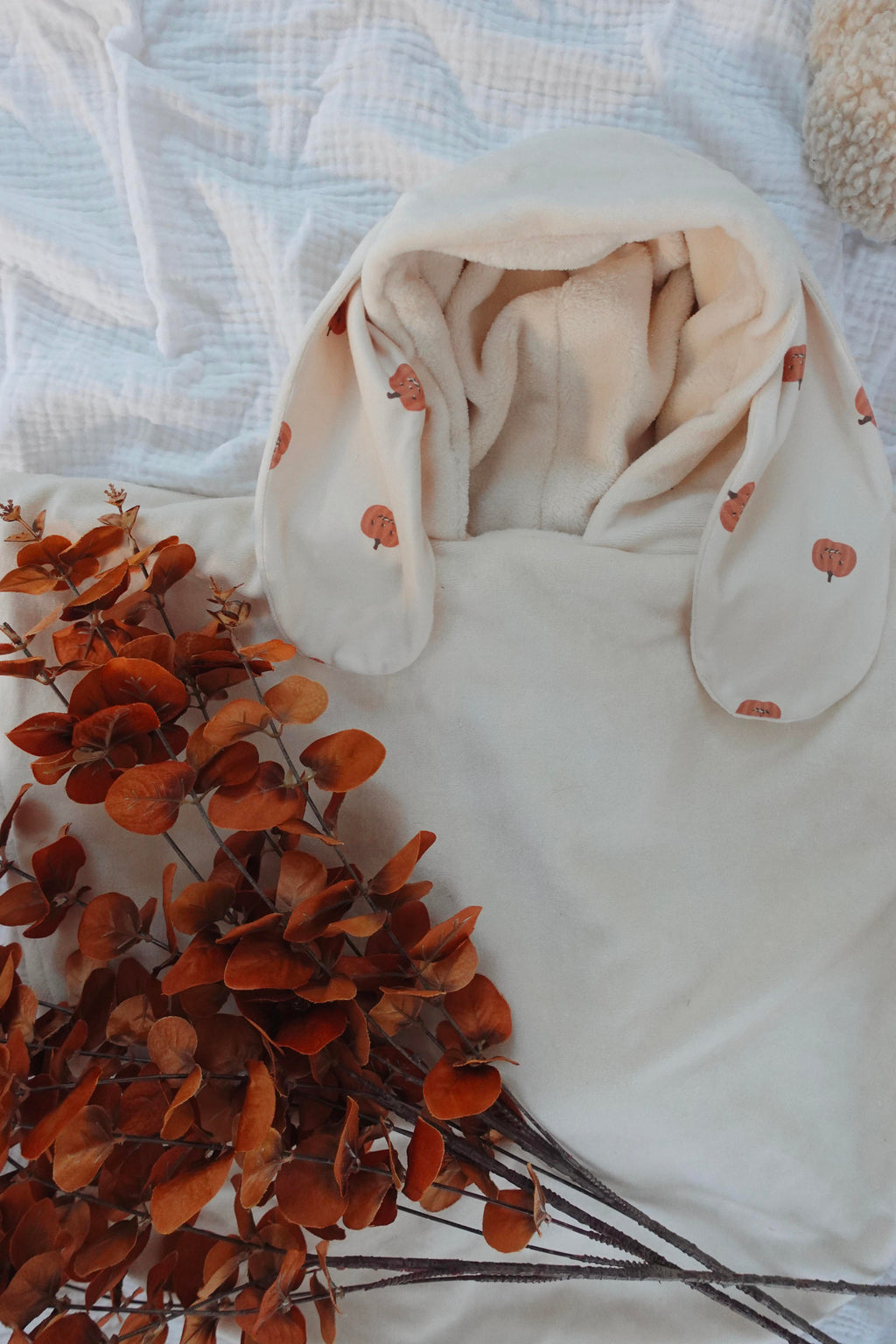Poncho Velours - Pumpkin Spice