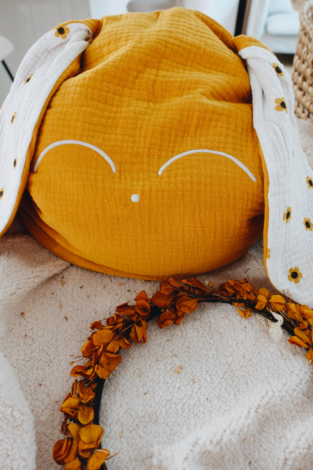 Petit Coussin Lange - Yellow Daisies