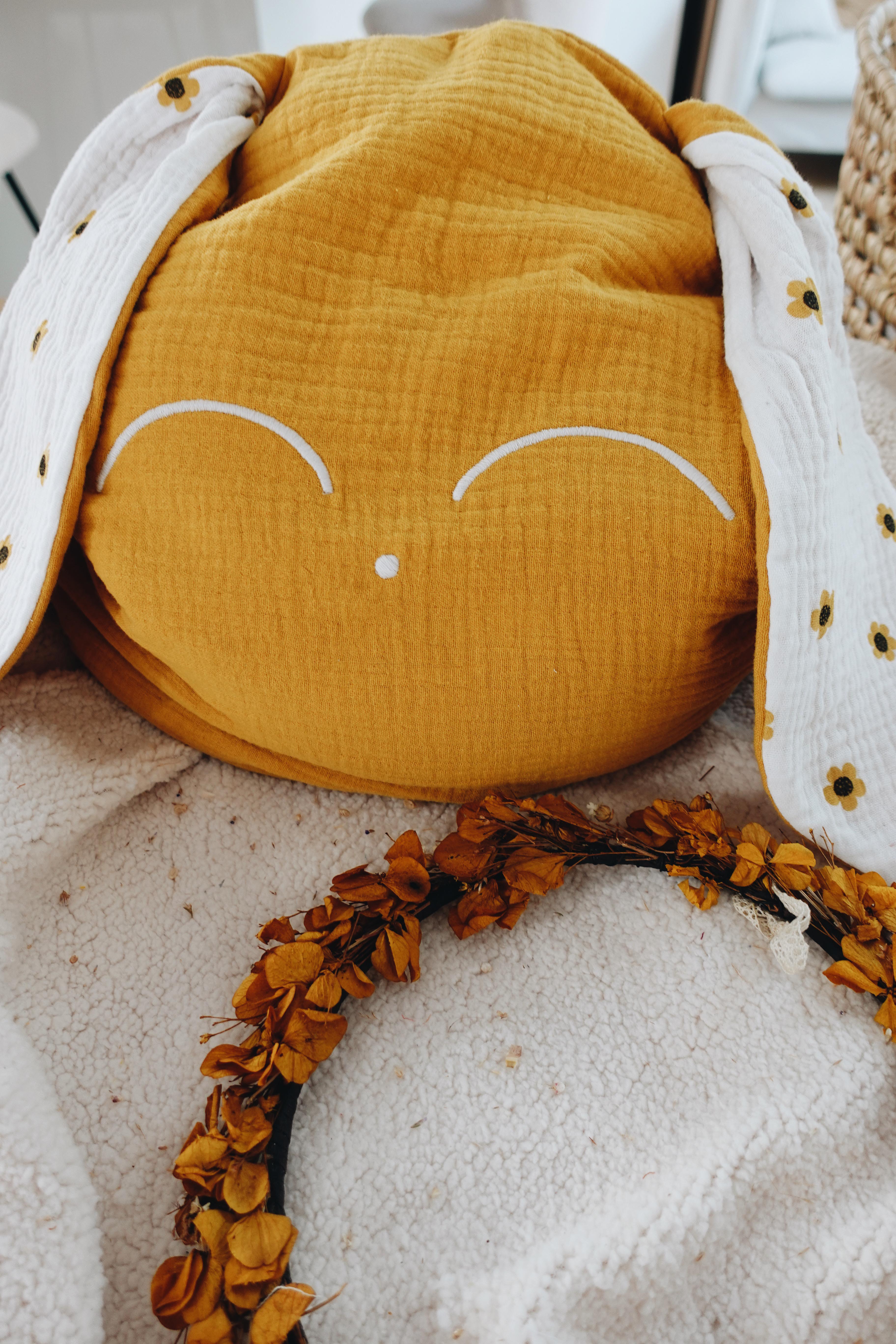 Petit Coussin Lange - Yellow Daisies