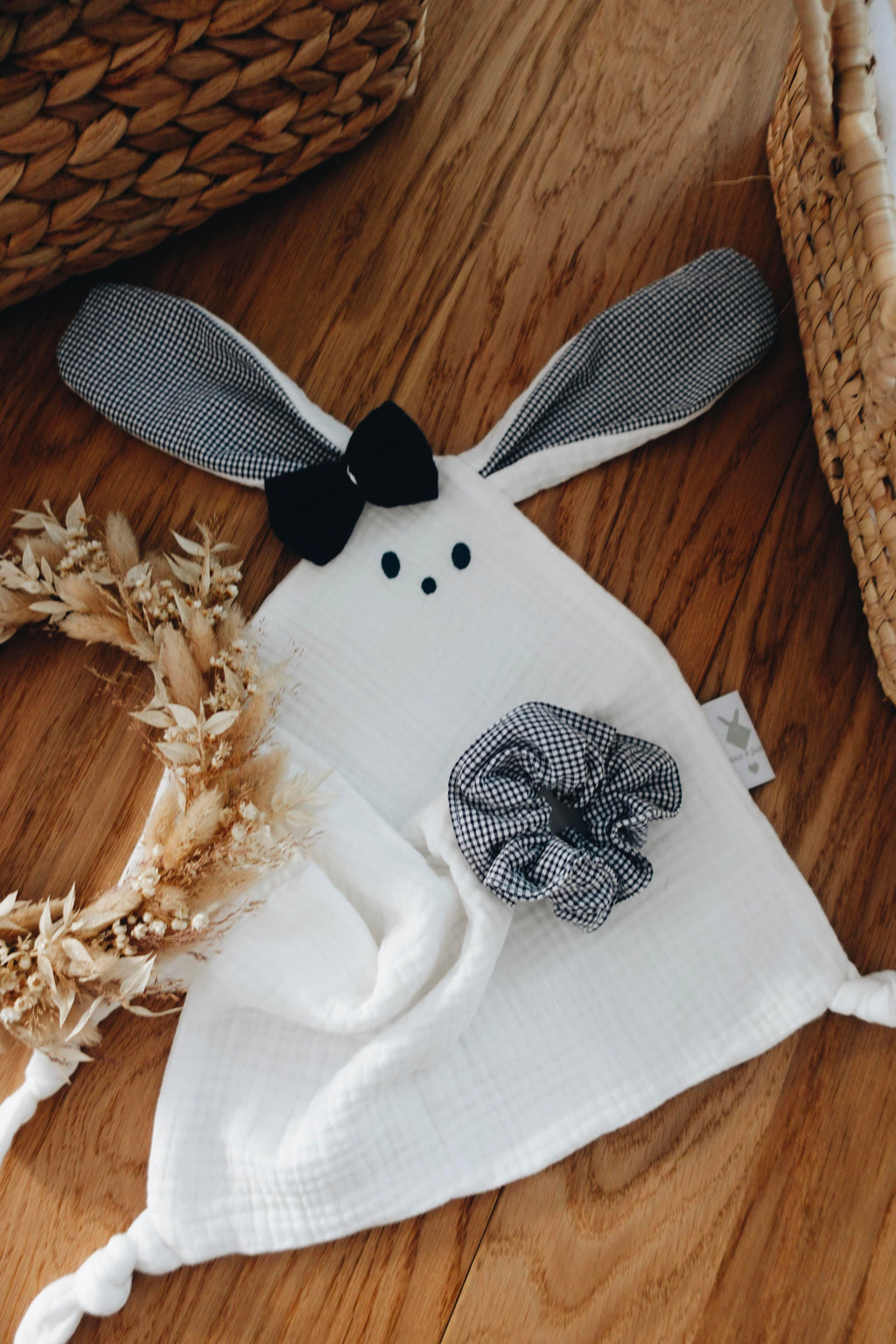 PROTOTYPE - Doudou lange Classique Noeuds - Vichy