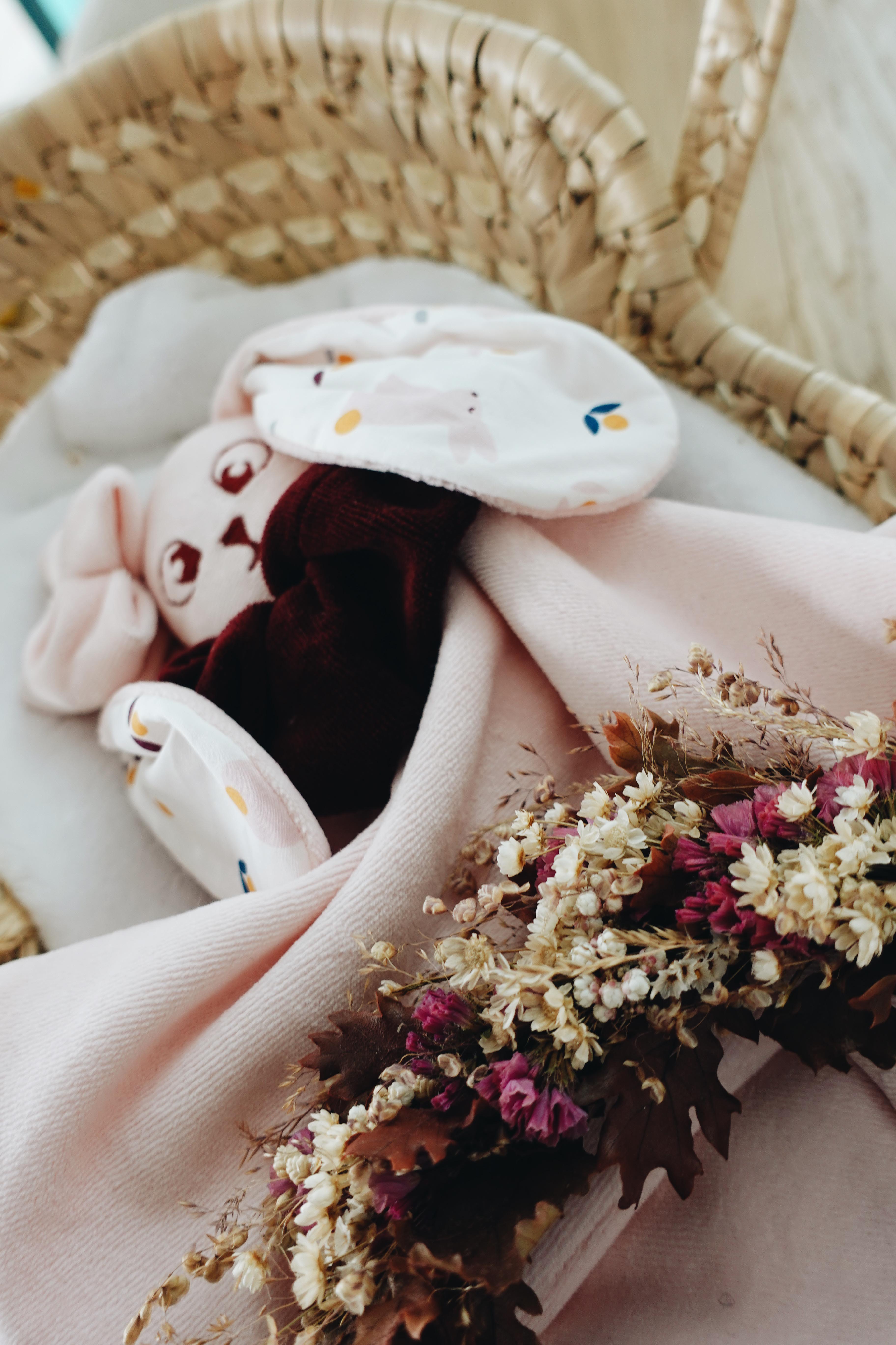 PROTOTYPE - Doudou Velours Câlin Noeuds - Lapinous