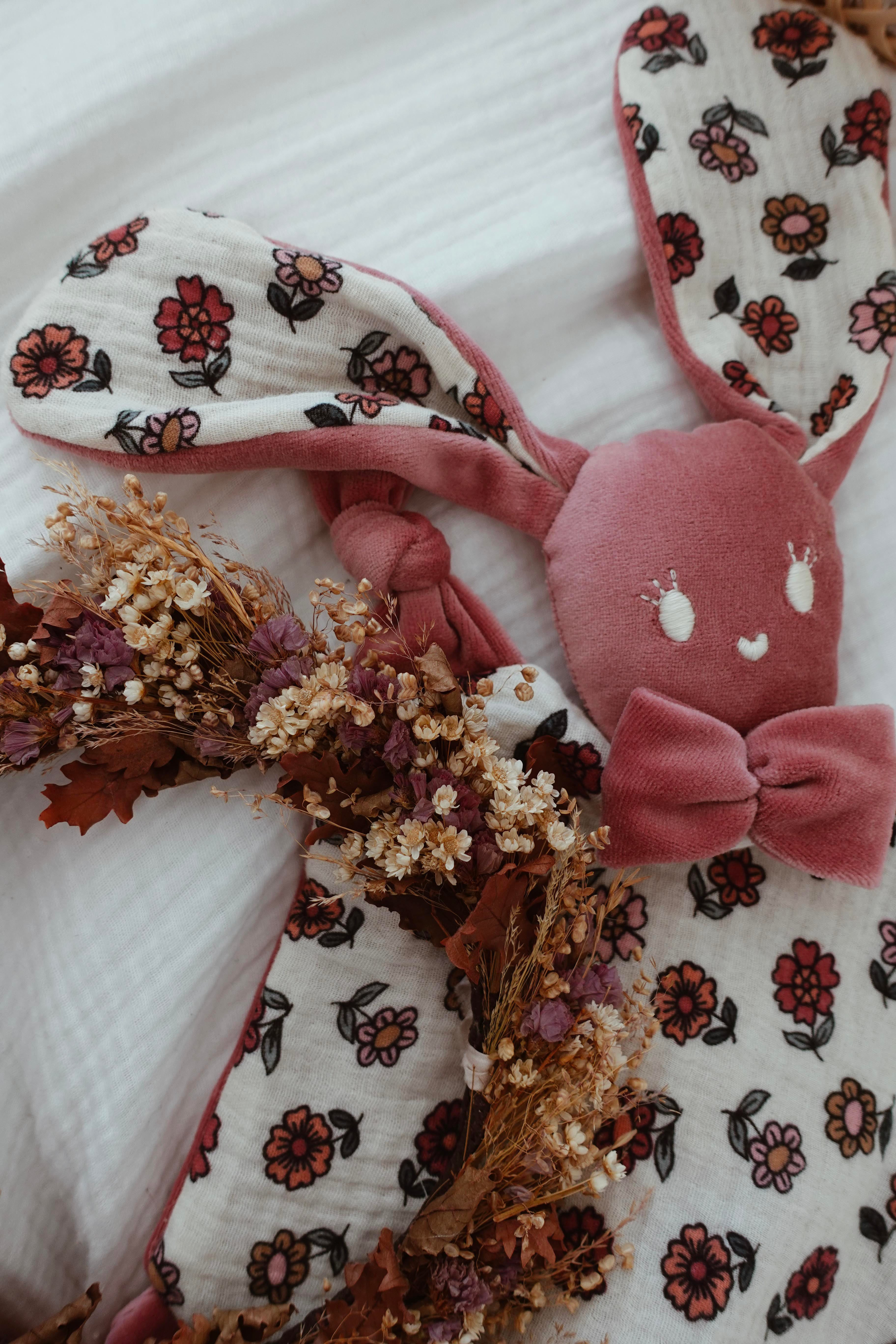 Doudou Velours Chouchou - Vintage Floral