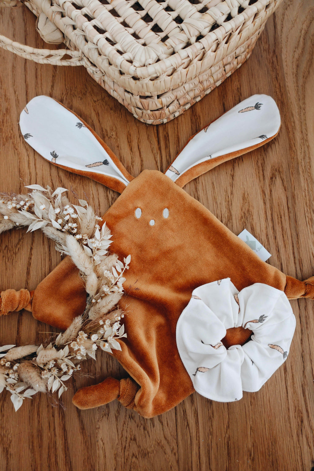 PROTOTYPE - Doudou Velours Mini Noeuds - Carrots