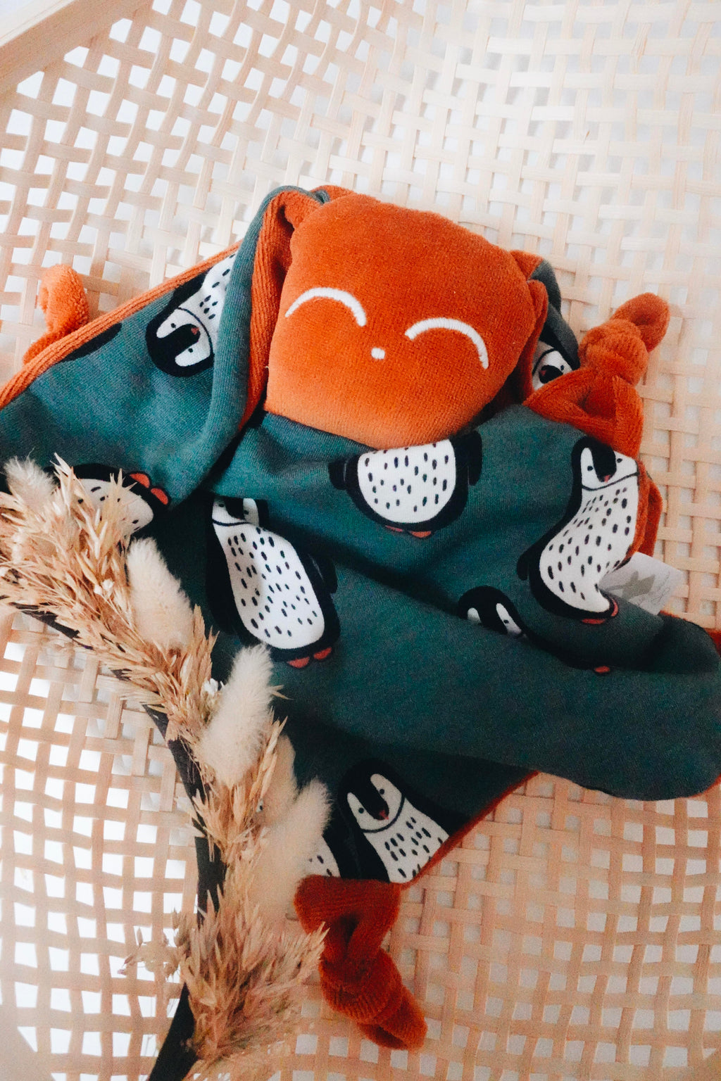 Doudou Velours Chouchou – Pingouins