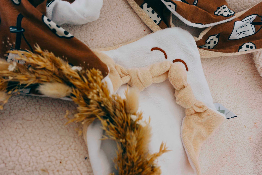 Doudou Eponge Mini Noeuds - Milk and Cookies