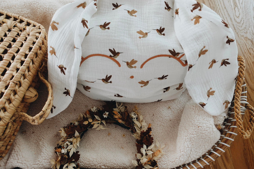 Petit Coussin Lange - Oiseaux