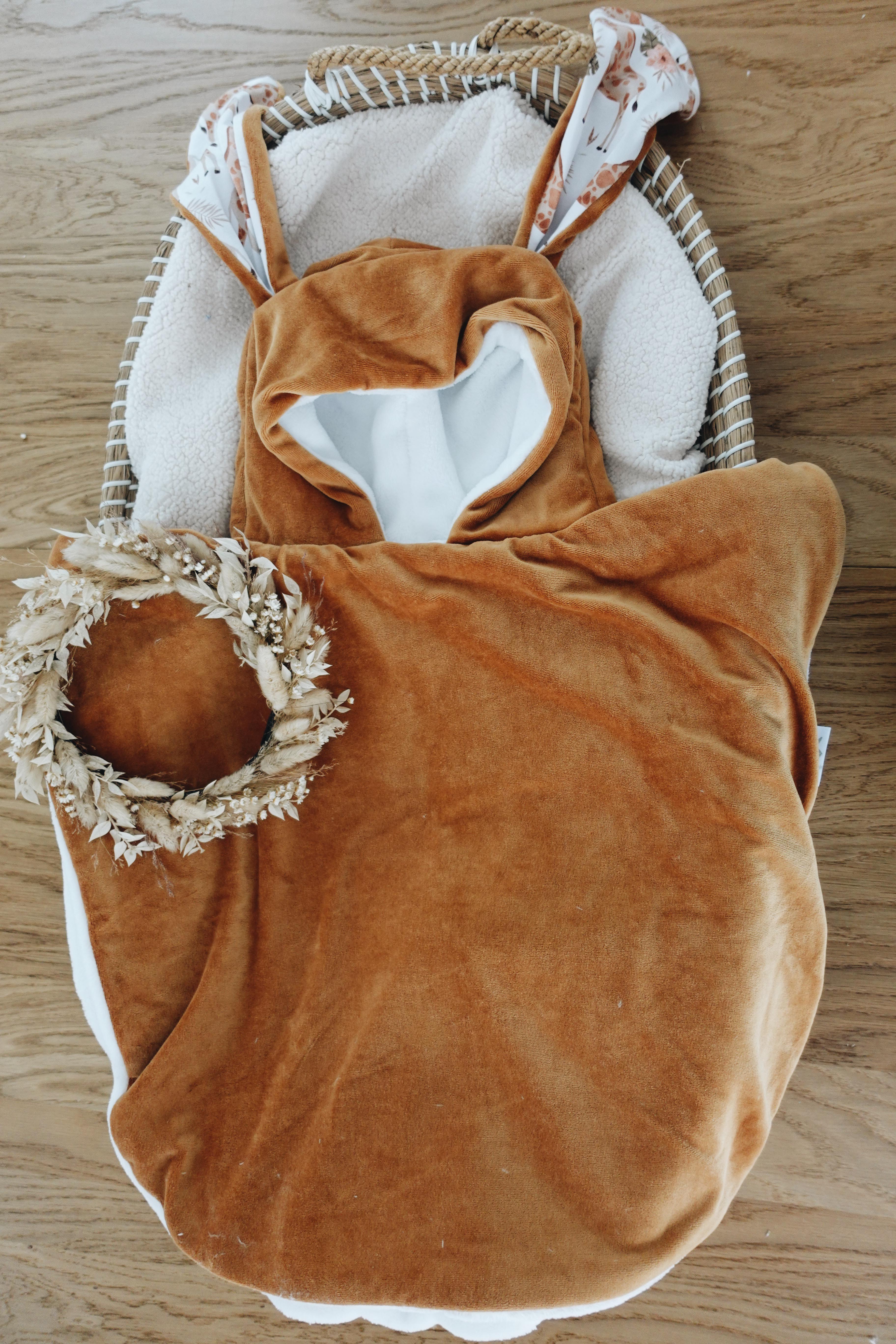 Poncho Velours - Girafes