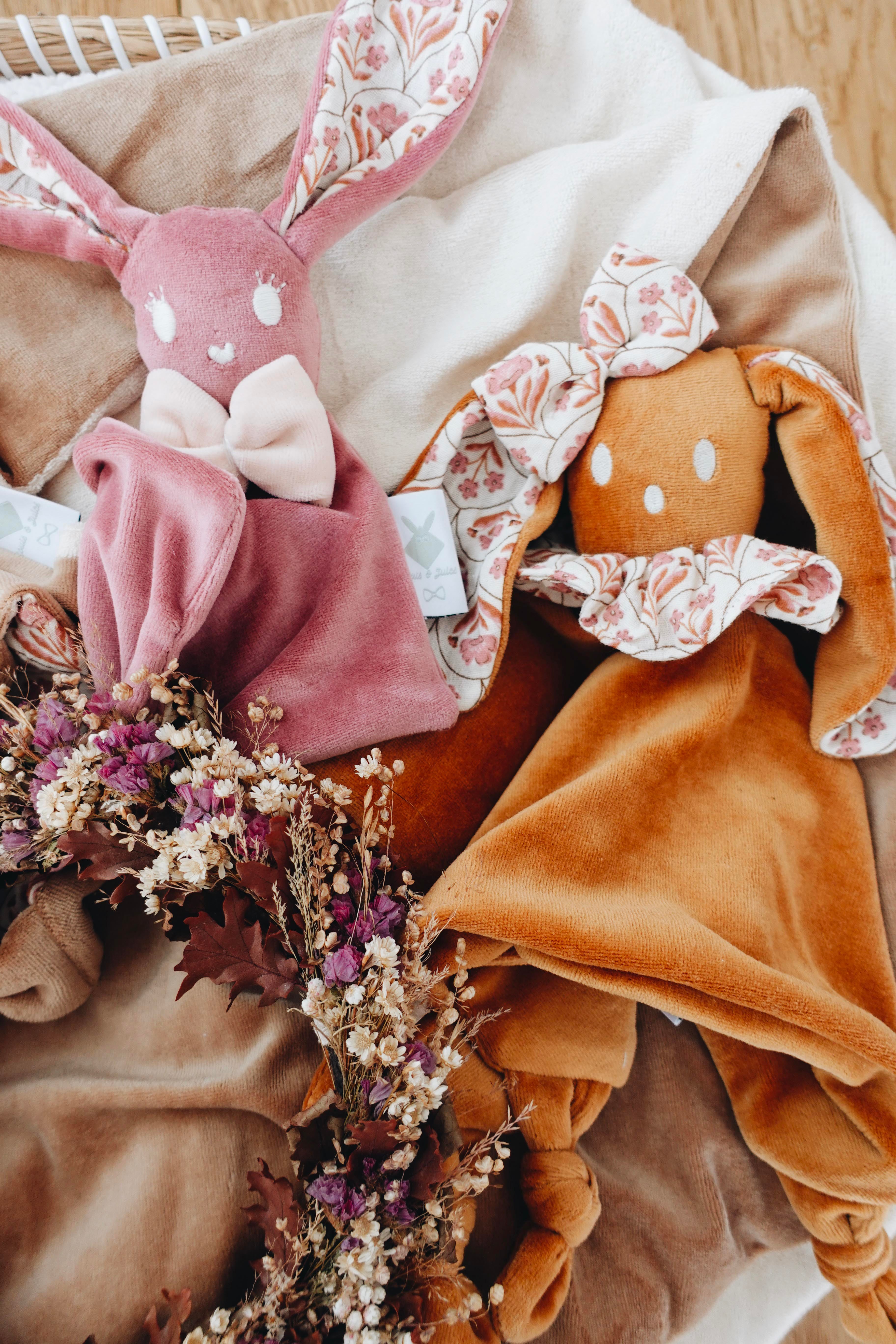 PROTOTYPE - Doudou Velours Câlin Noeuds - Indy Boho
