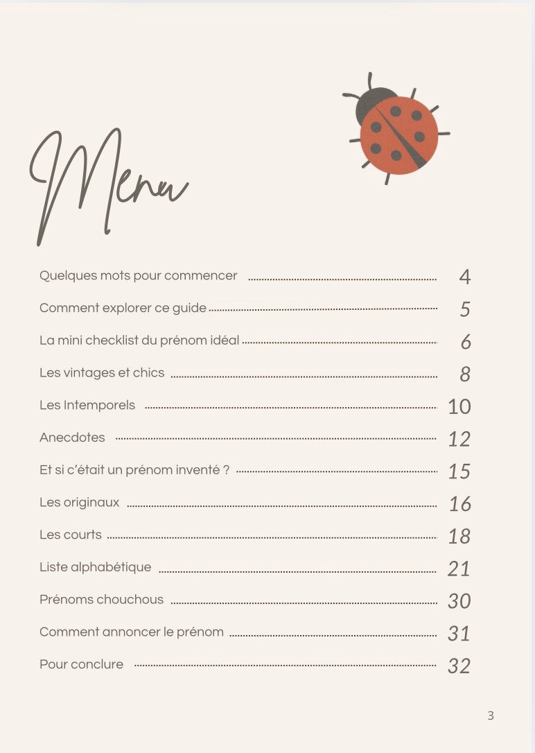 Guide d’inspiration Prénoms 2025 (PDF à télécharger)