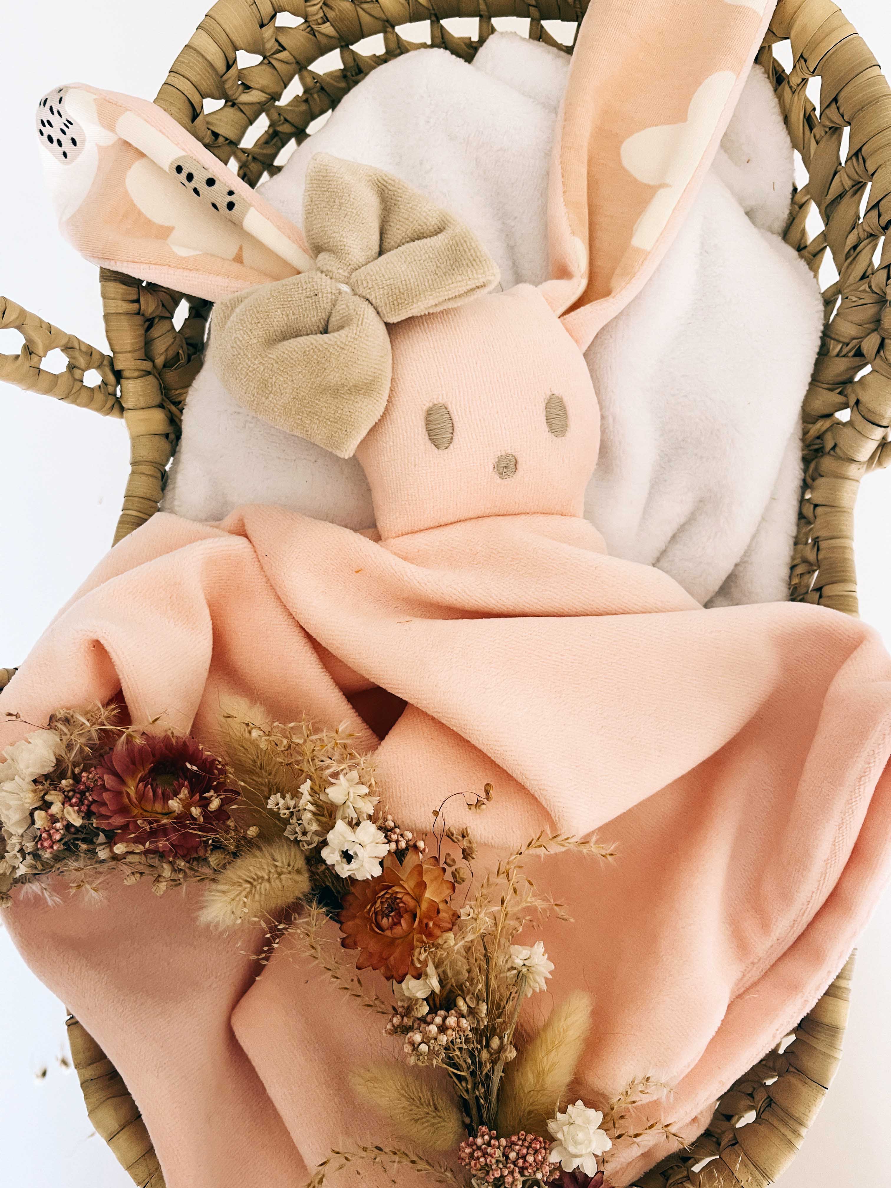 Doudou Velours Câlin - Bloom Bloom Pink