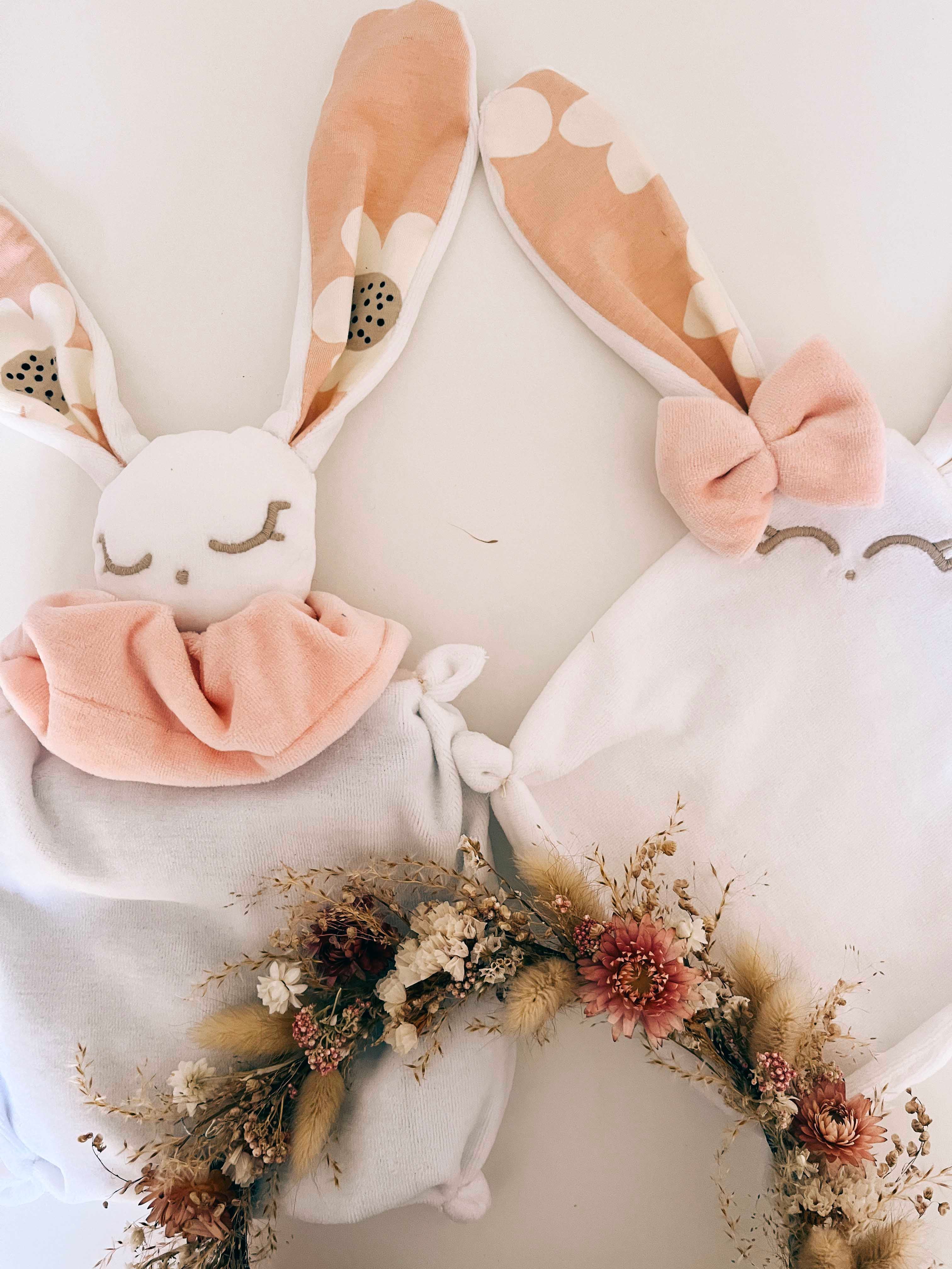 Doudou Velours Mini - Bloom Bloom Pink