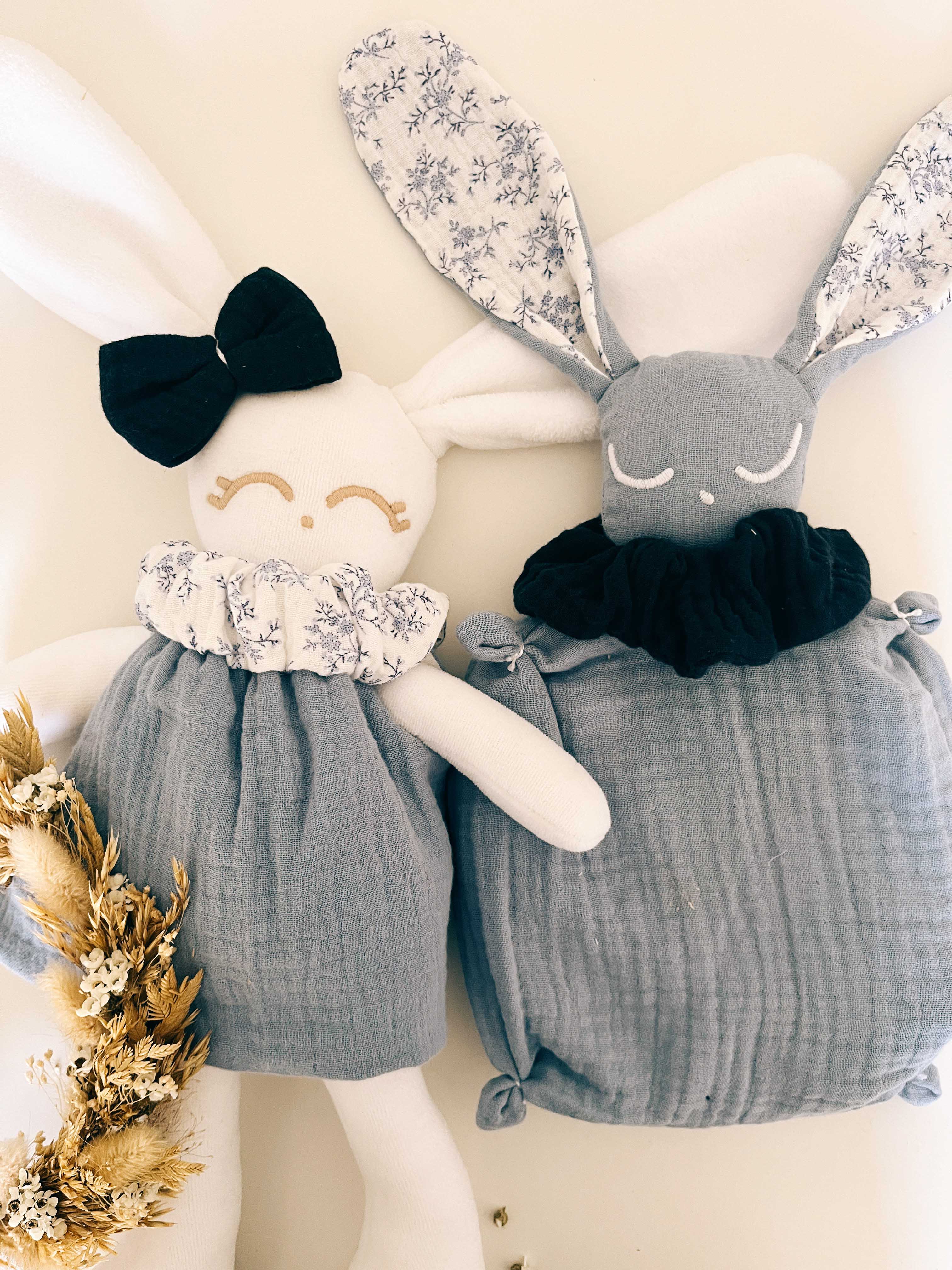 Bouillotte noyaux de cerise lange - Margot Bleu