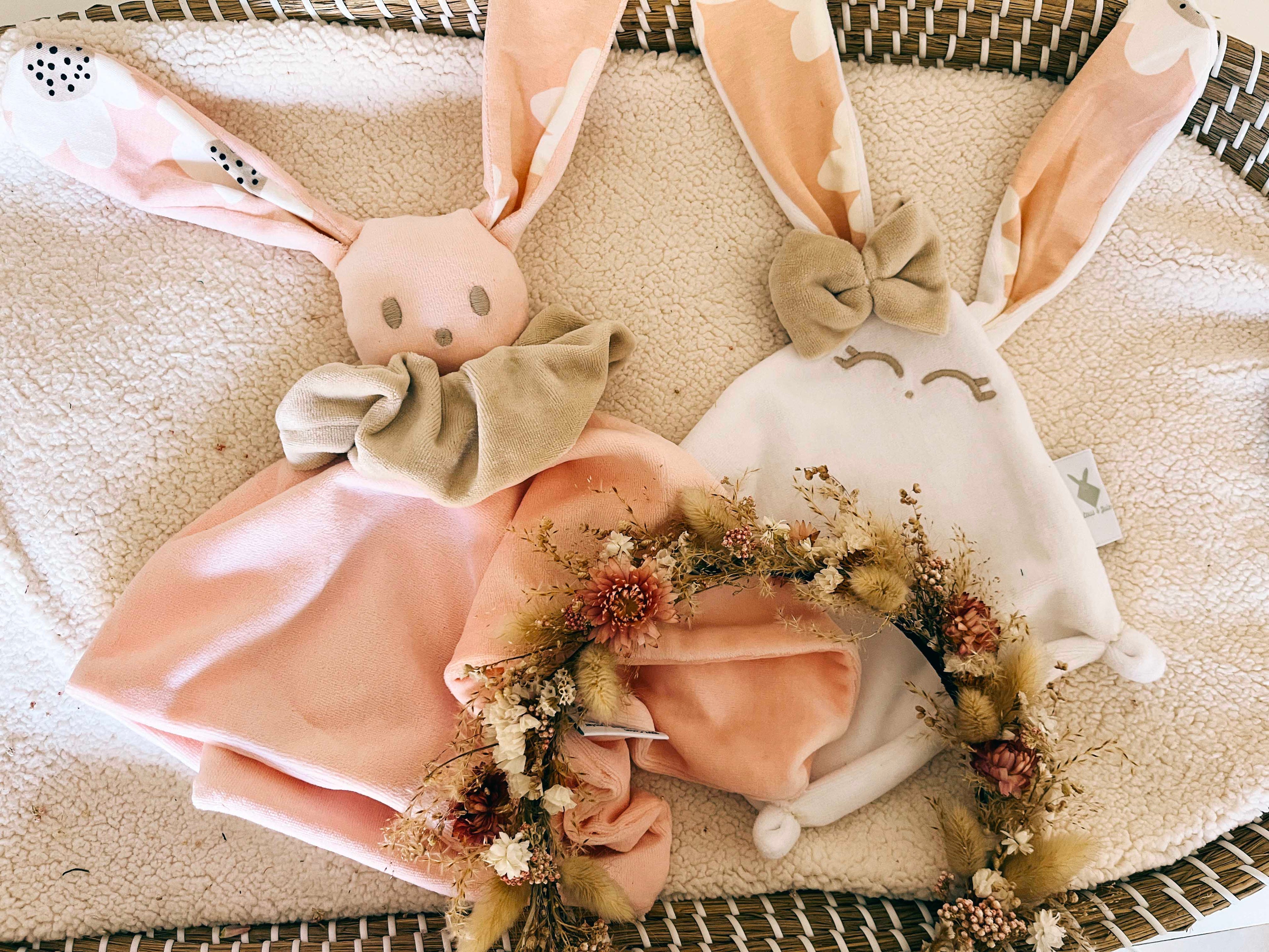 Doudou Velours Mini - Bloom Bloom Pink
