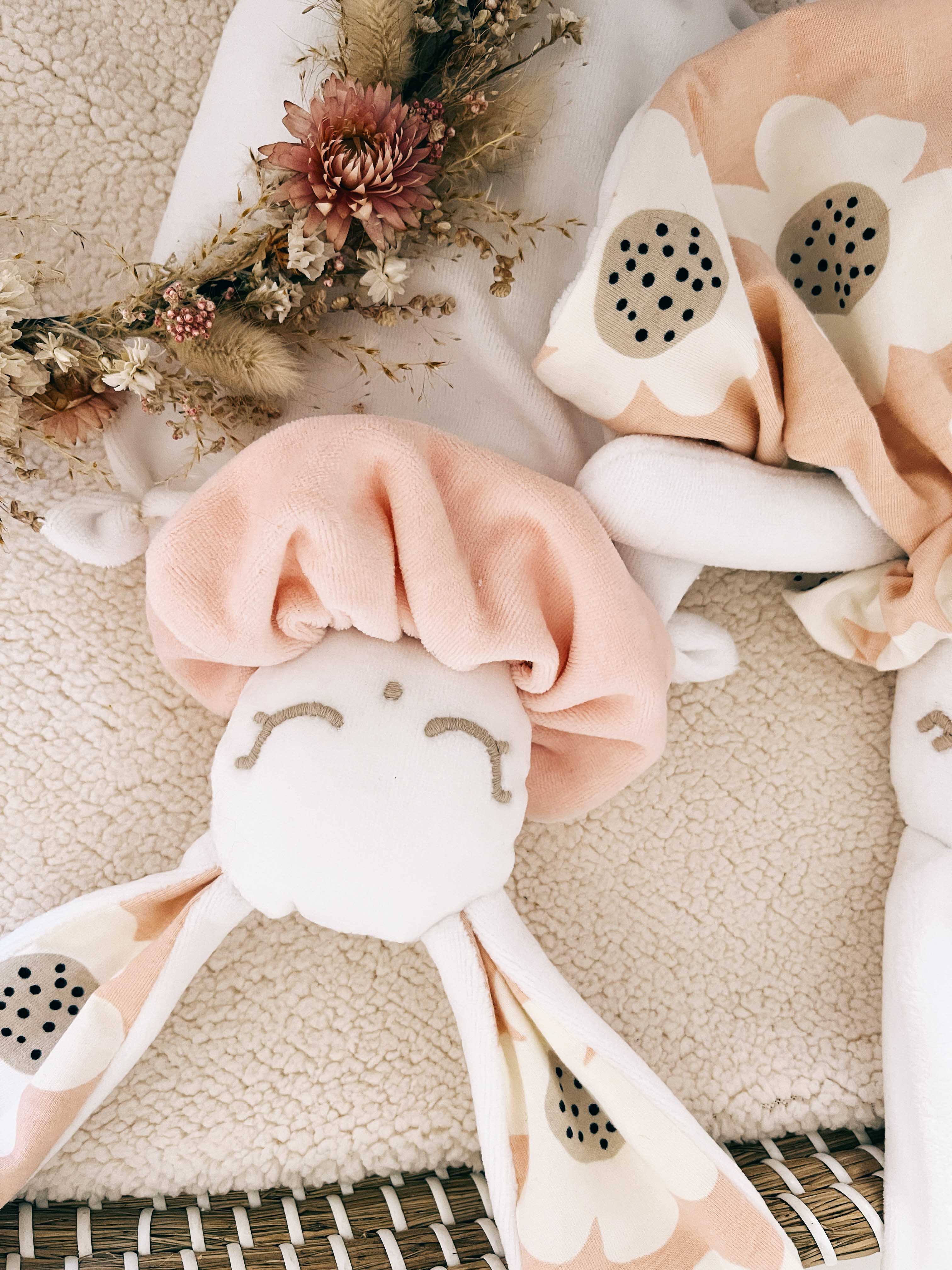 Bouillotte noyaux de cerise velours - Bloom Bloom Pink