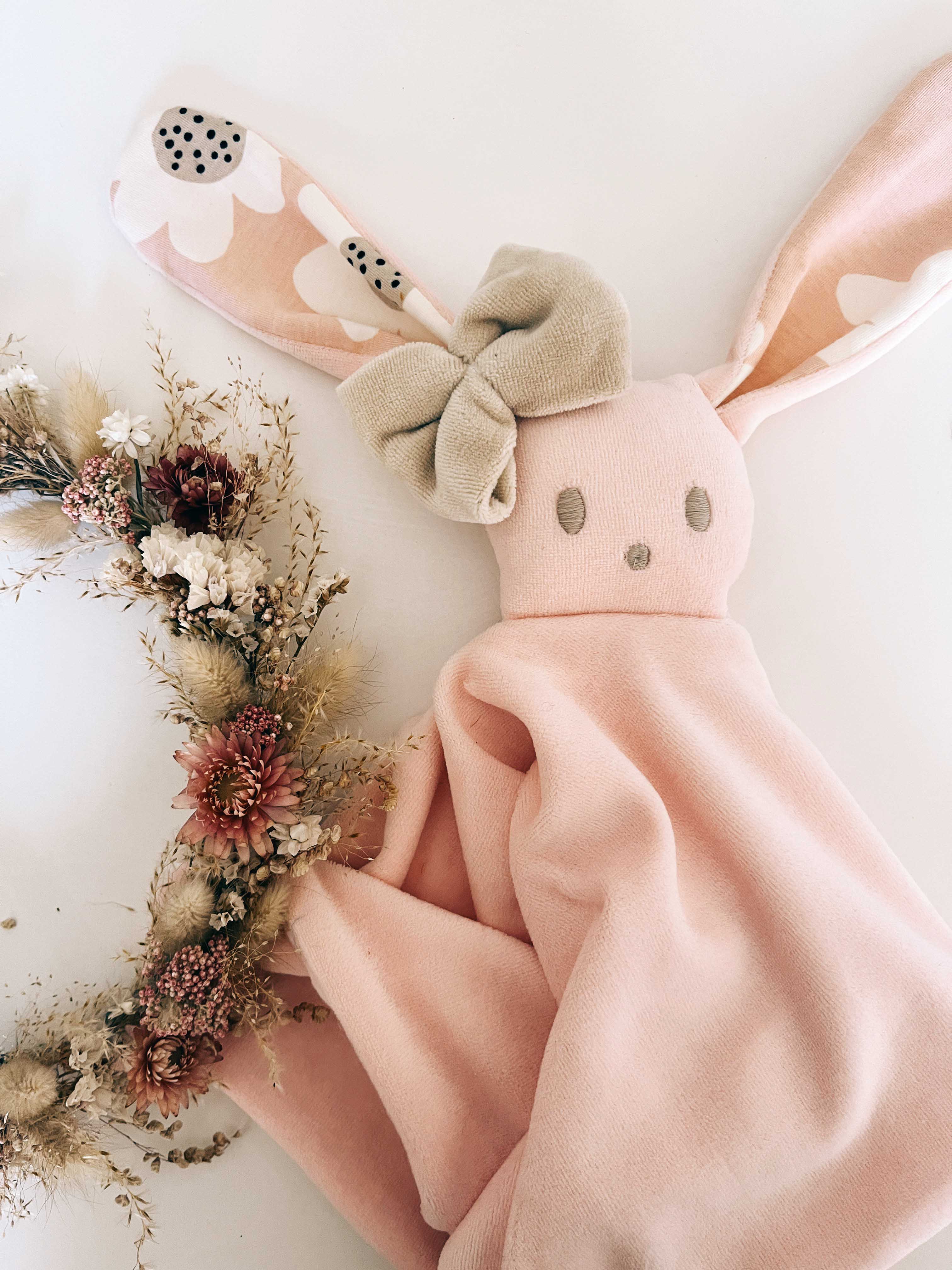 Doudou Velours Câlin - Bloom Bloom Pink