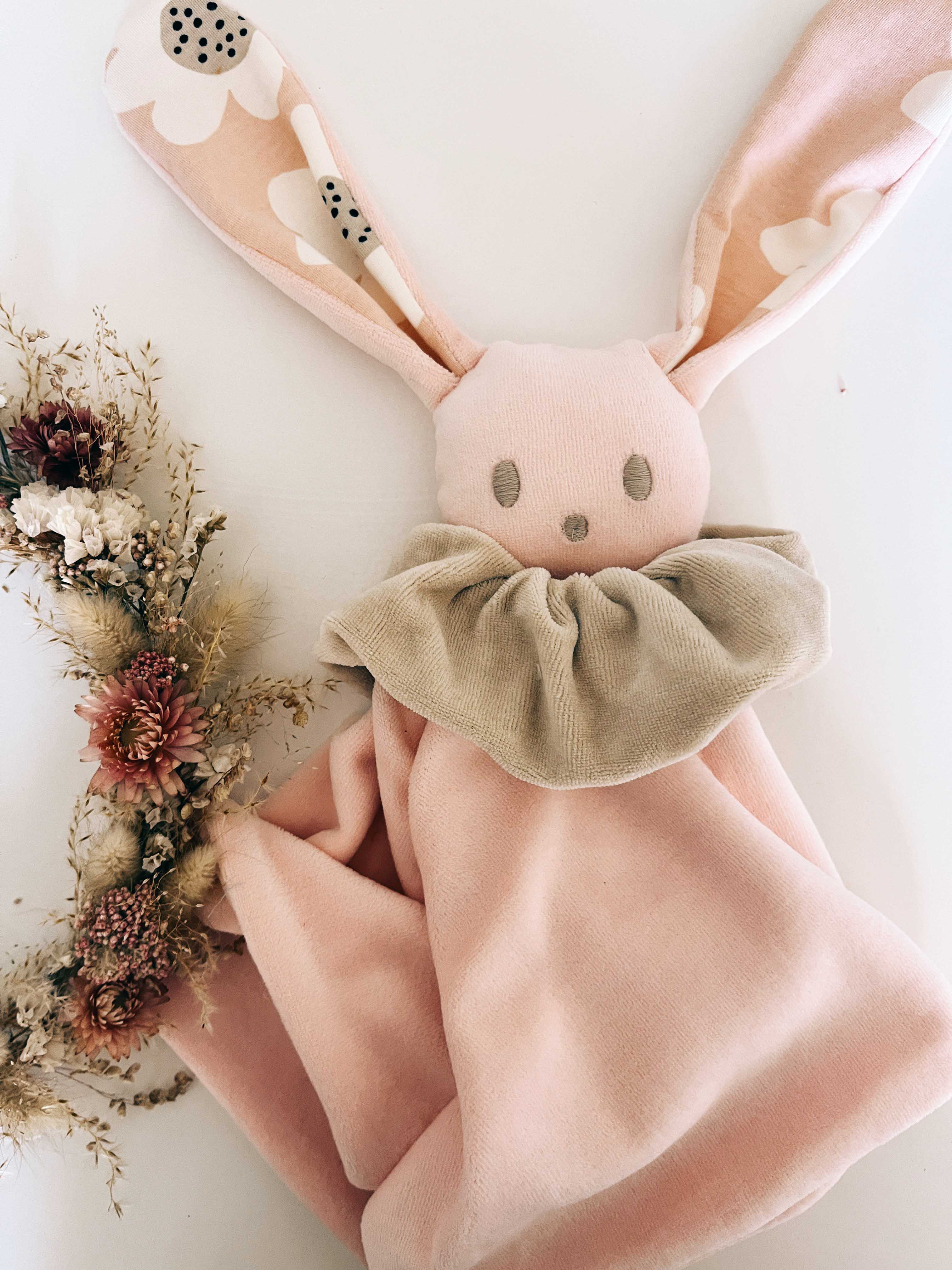 Doudou Velours Câlin - Bloom Bloom Pink