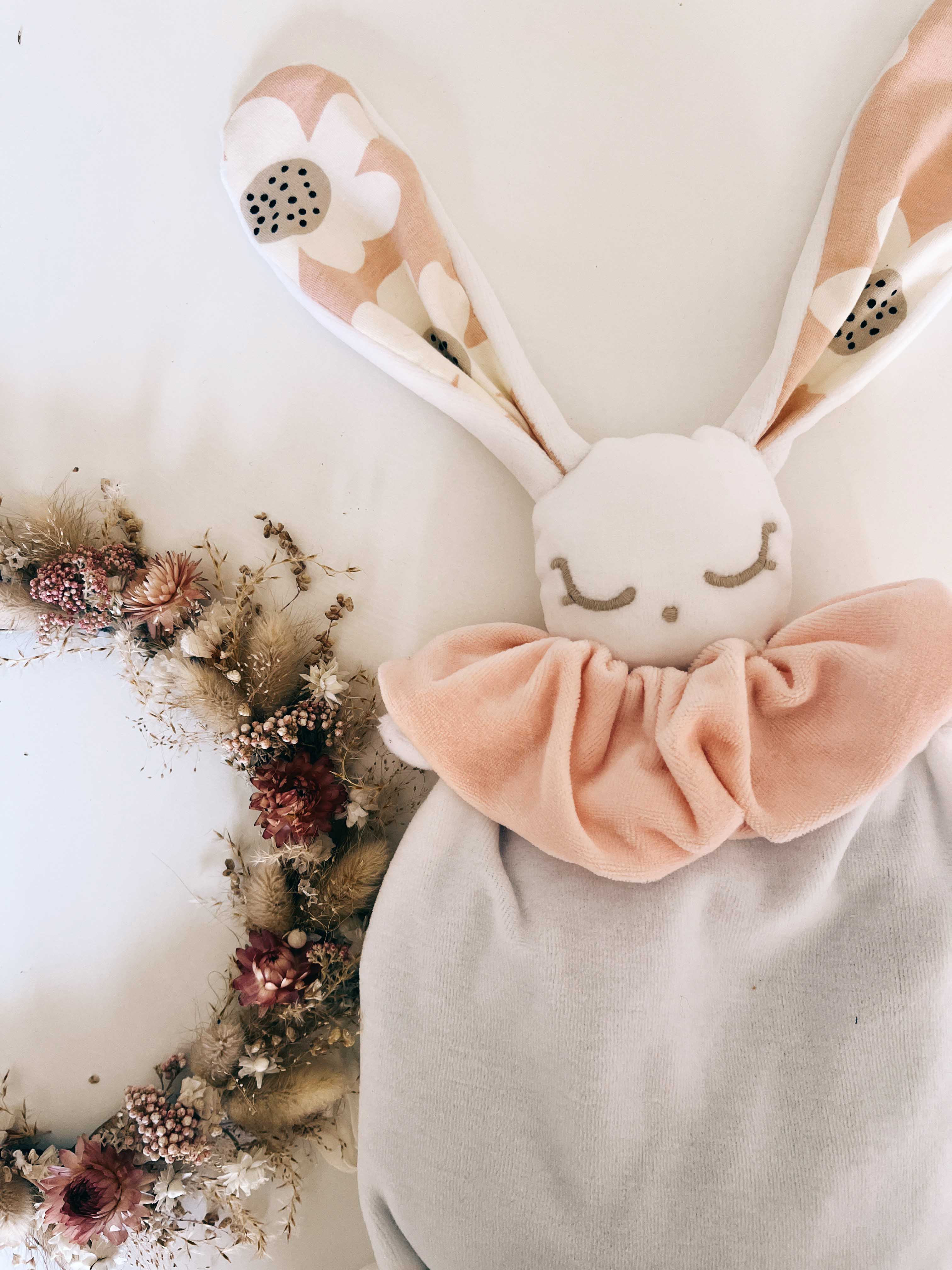 Bouillotte noyaux de cerise velours - Bloom Bloom Pink