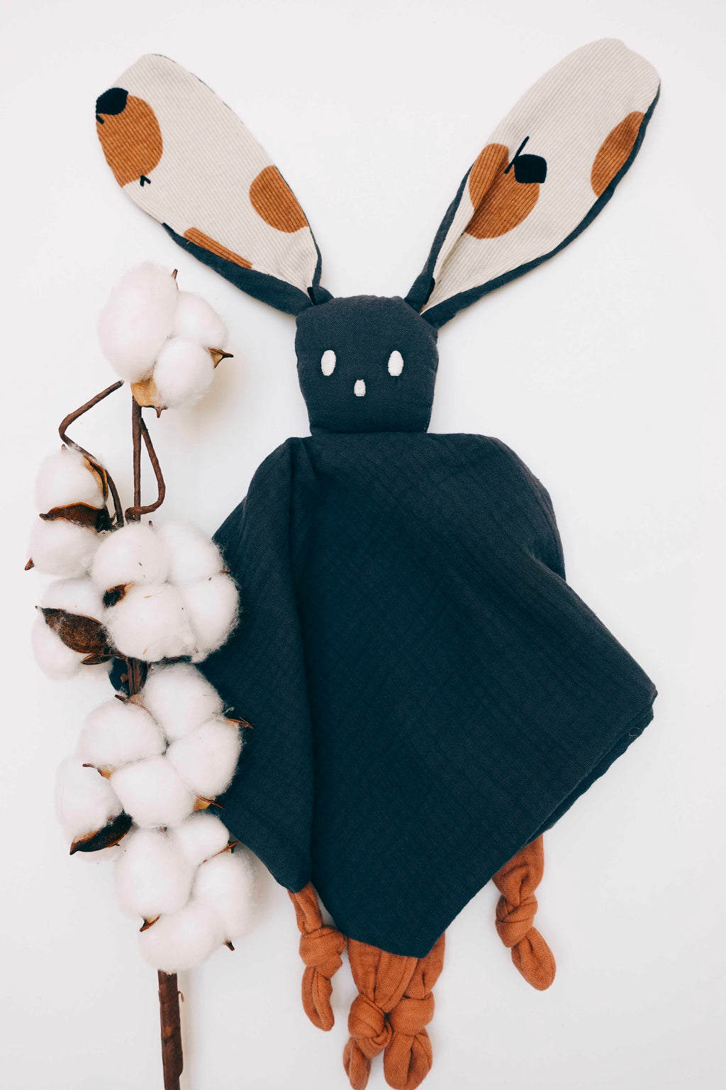 Doudou Lange Câlin avec noeuds - Apple
