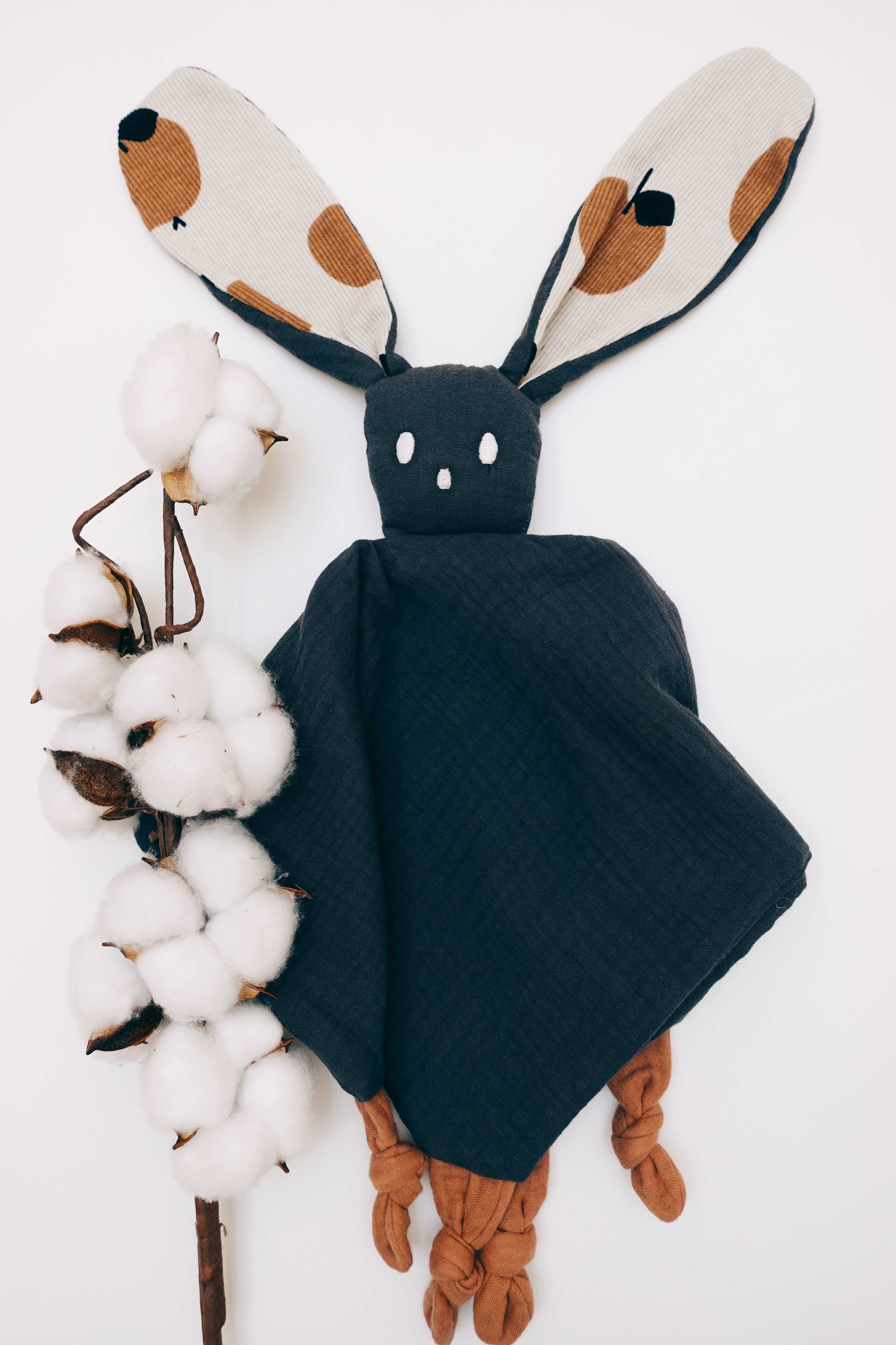 Doudou Lange Câlin avec noeuds - Apple