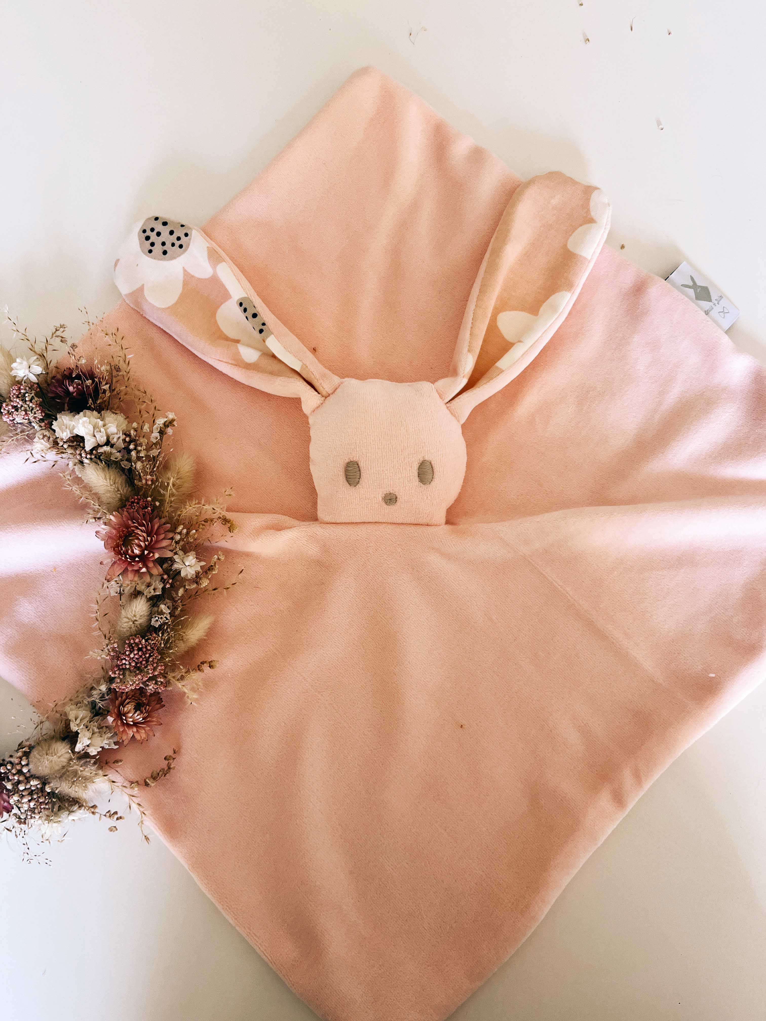 Doudou Velours Câlin - Bloom Bloom Pink