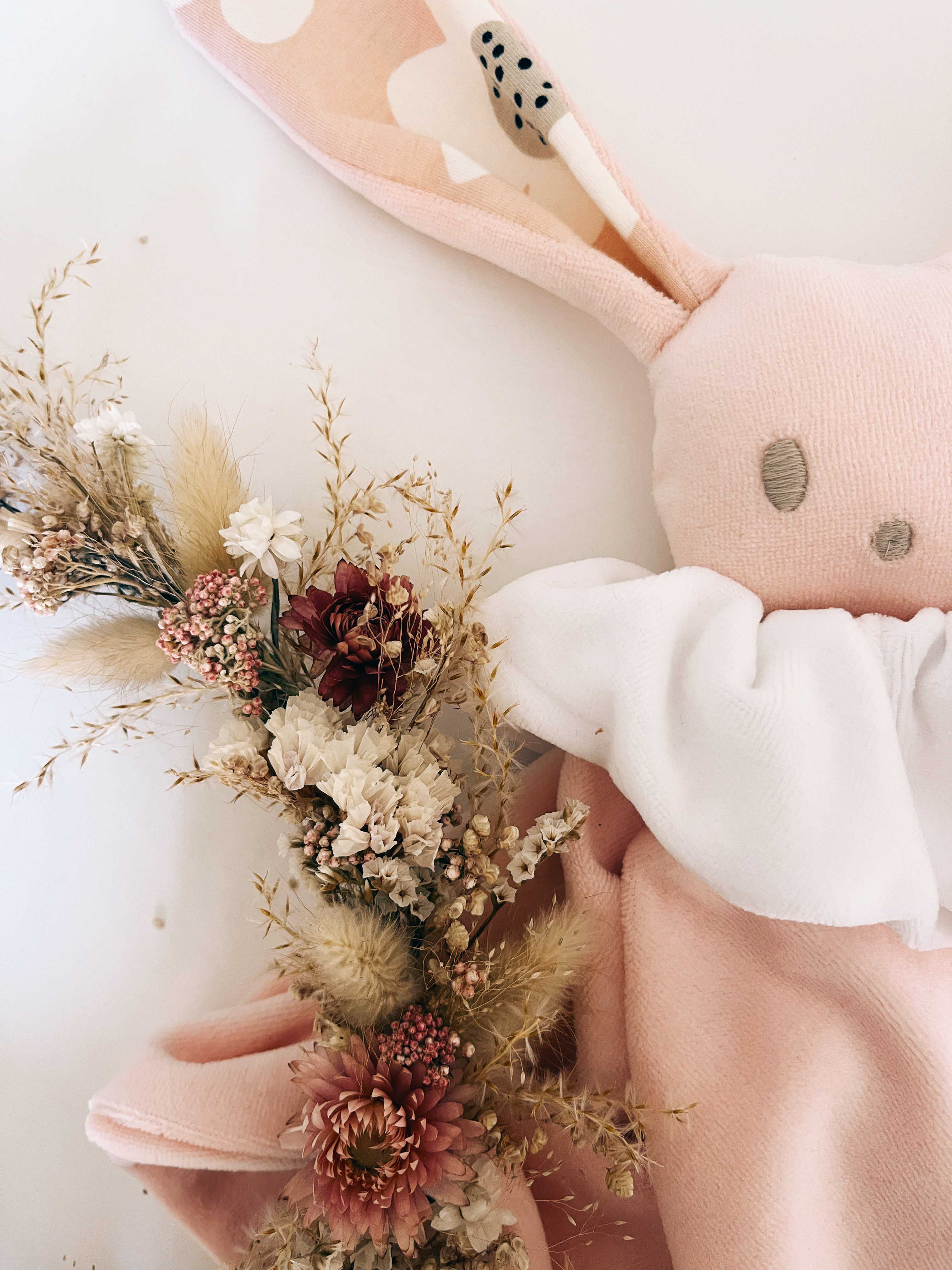 Doudou Velours Câlin - Bloom Bloom Pink