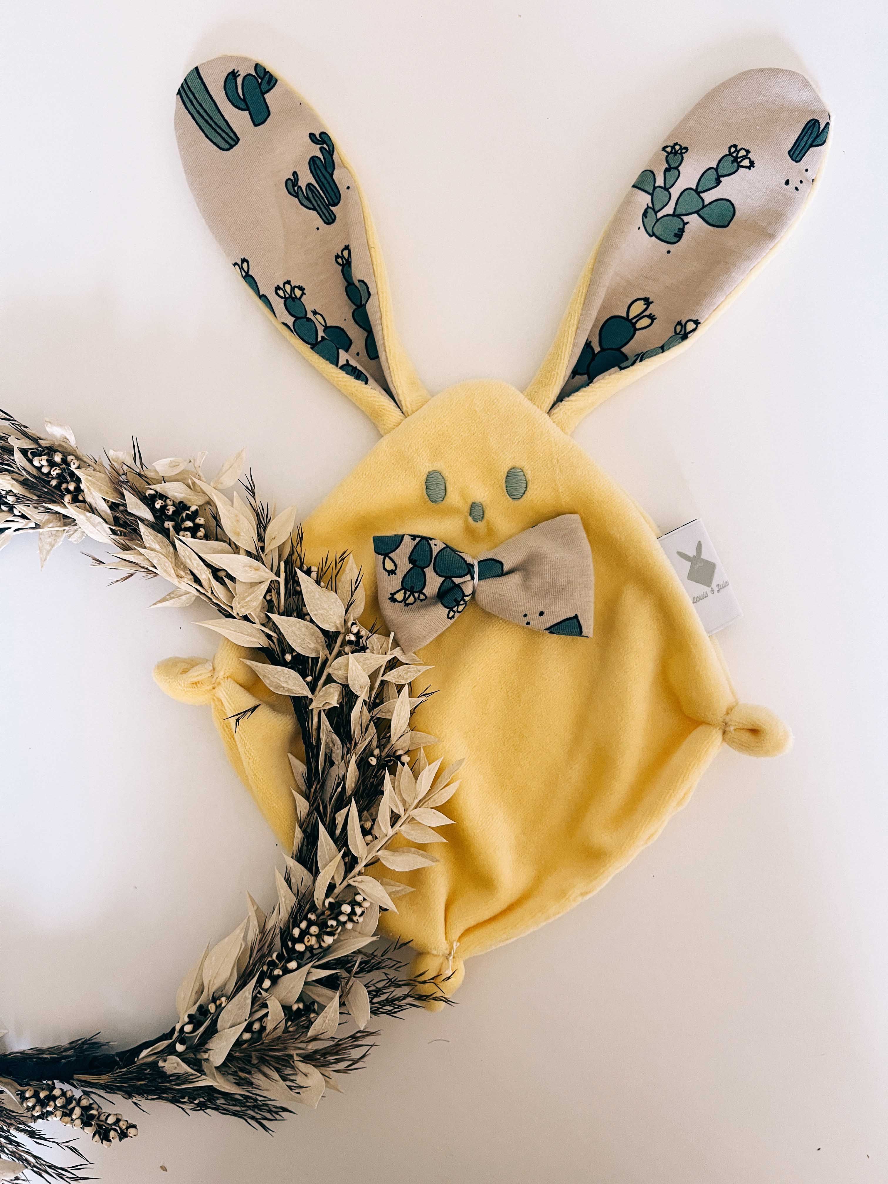 Doudou Velours Mini - Cactus