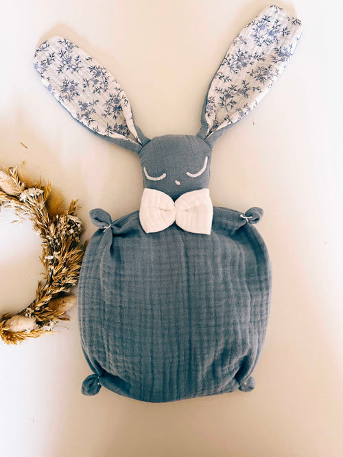 Bouillotte noyaux de cerise lange - Margot Bleu