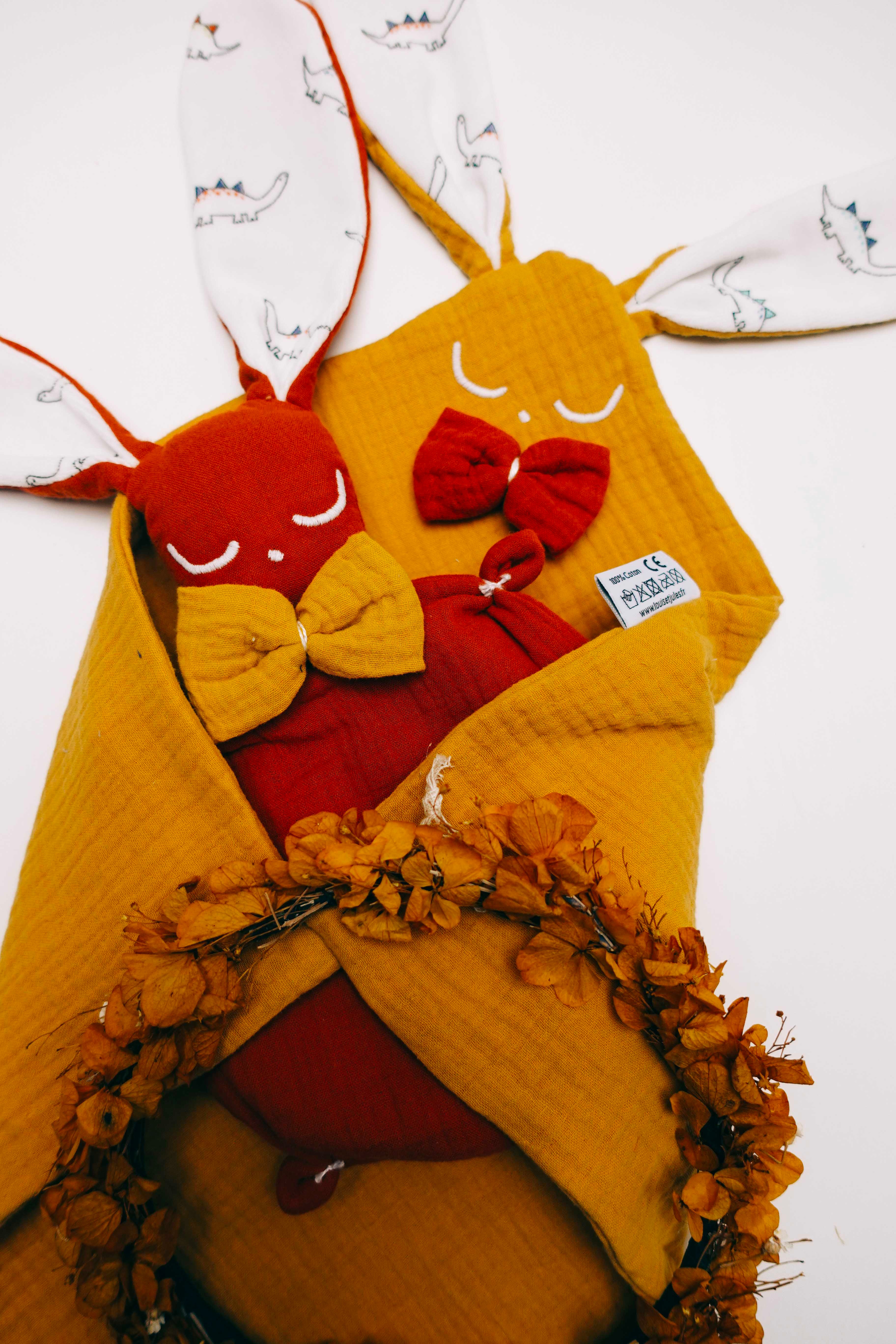 Doudou Lange Cocooning - Poppy Dino