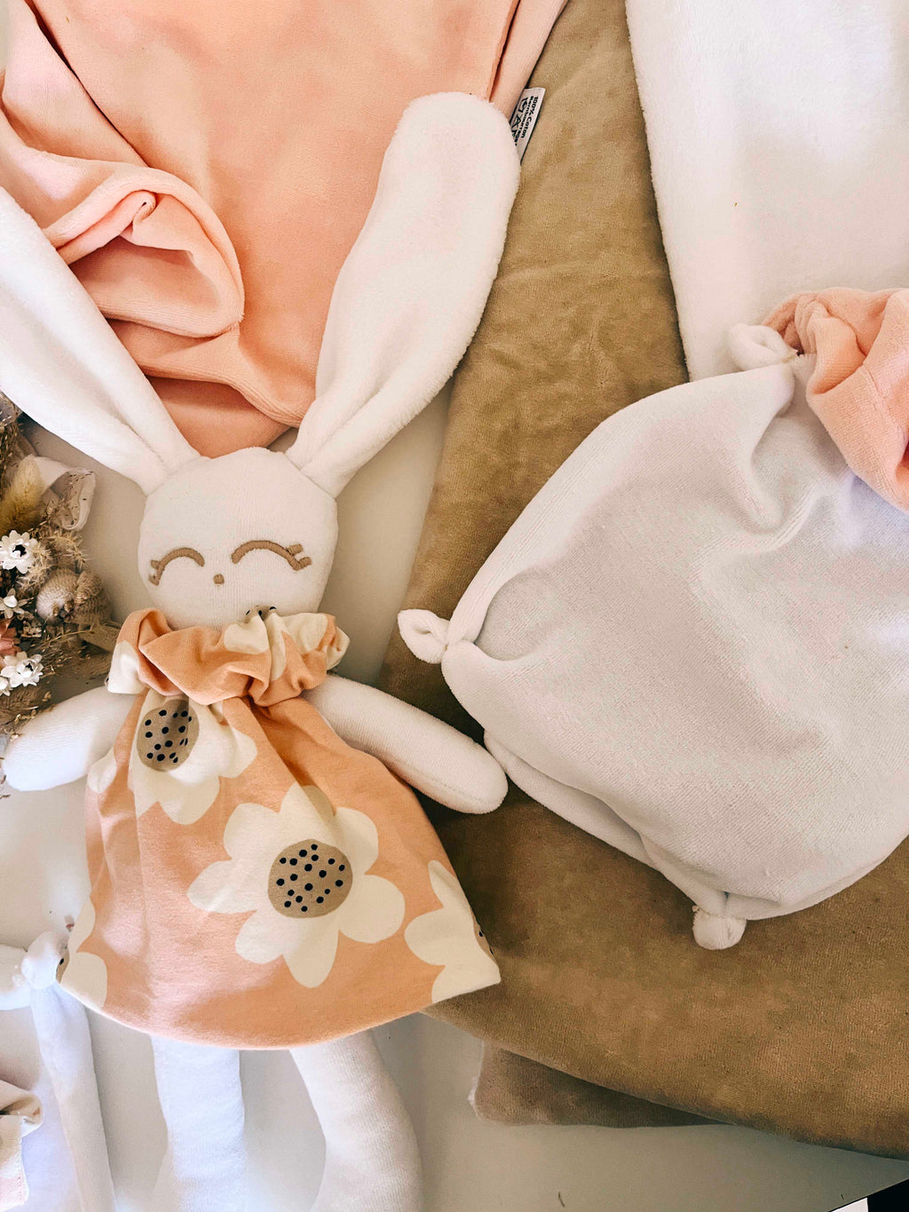 Doudou Velours Mini - Bloom Bloom Pink