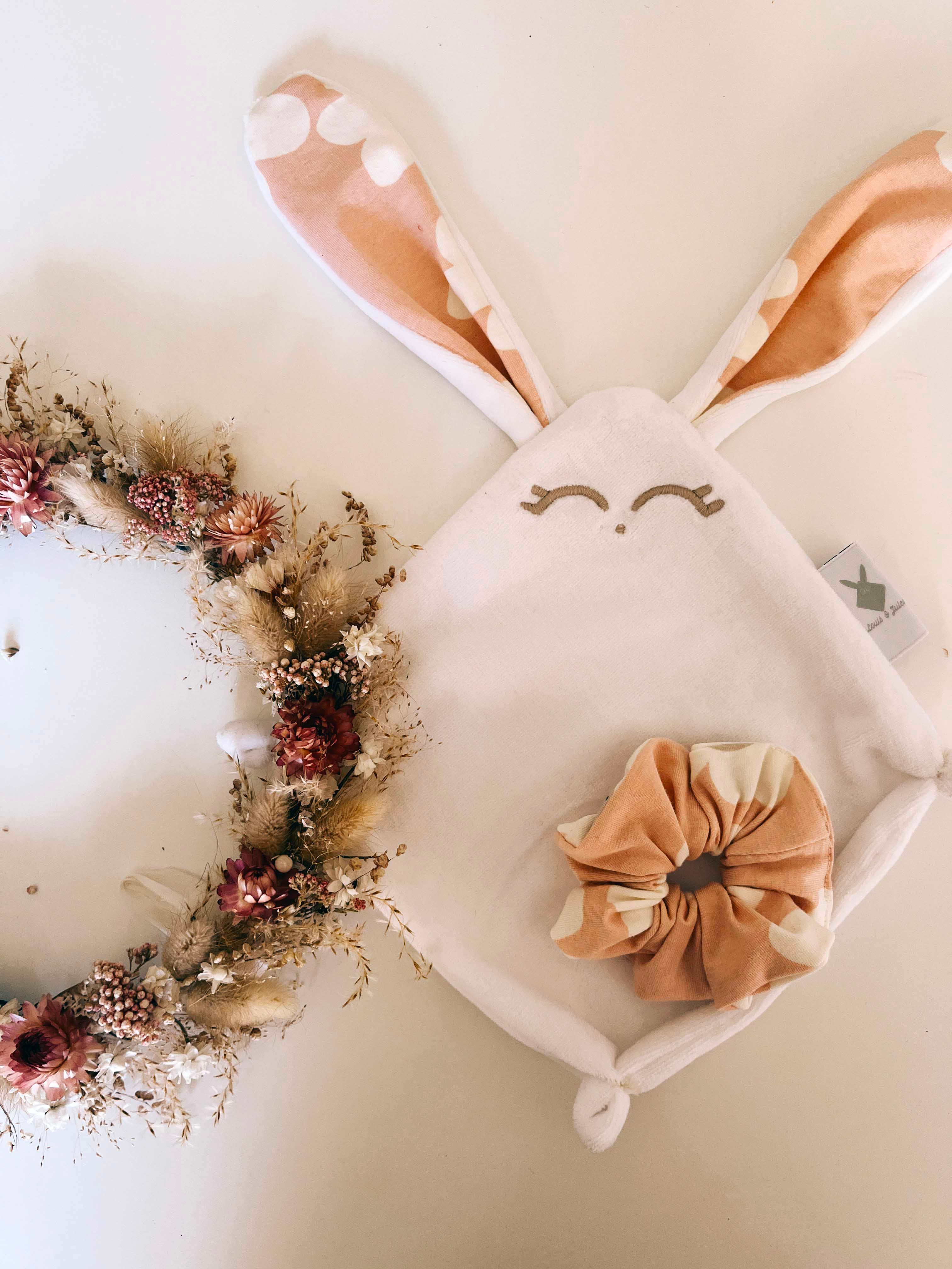 Doudou Velours Mini - Bloom Bloom Pink