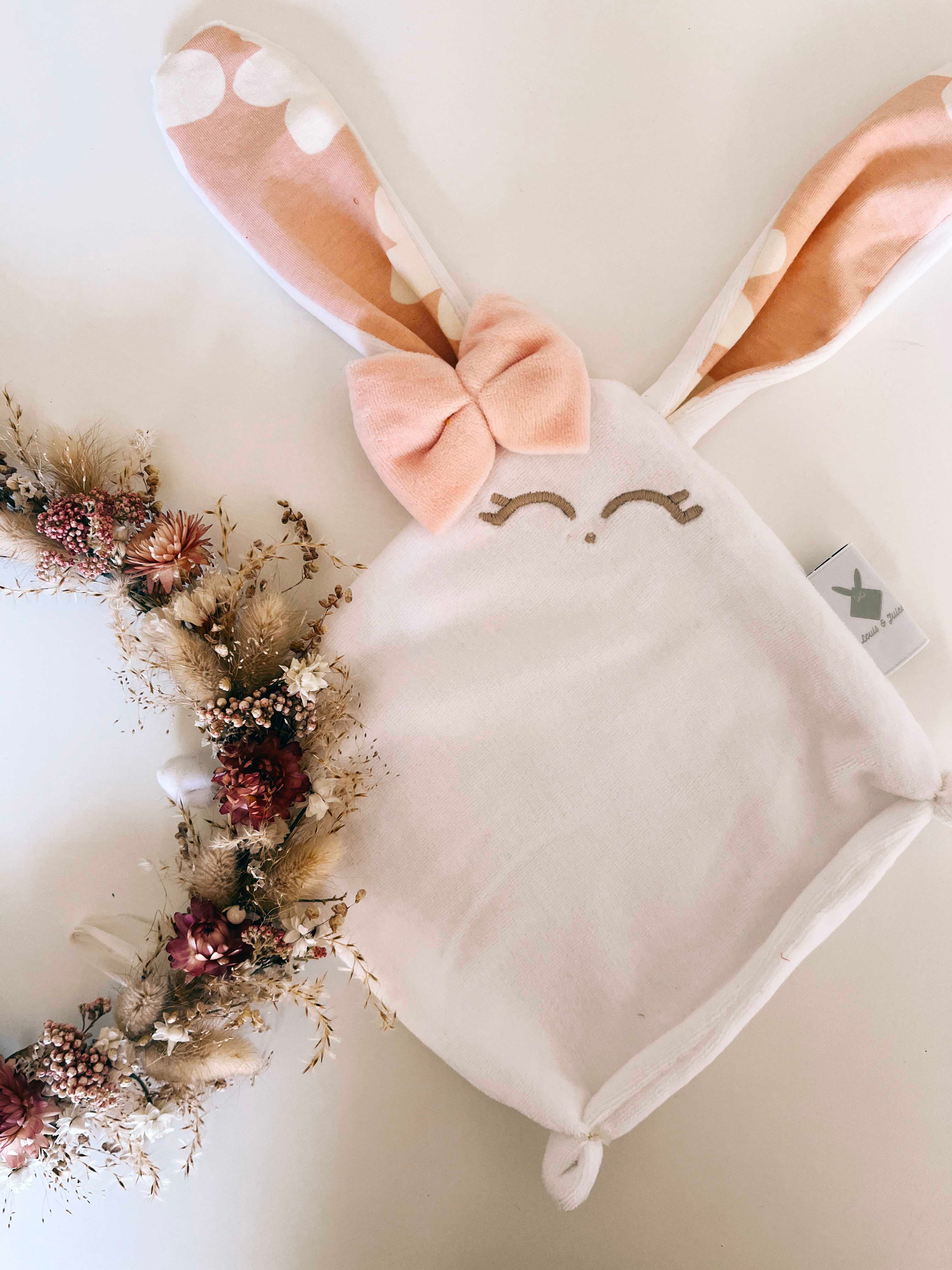 Doudou Velours Mini - Bloom Bloom Pink