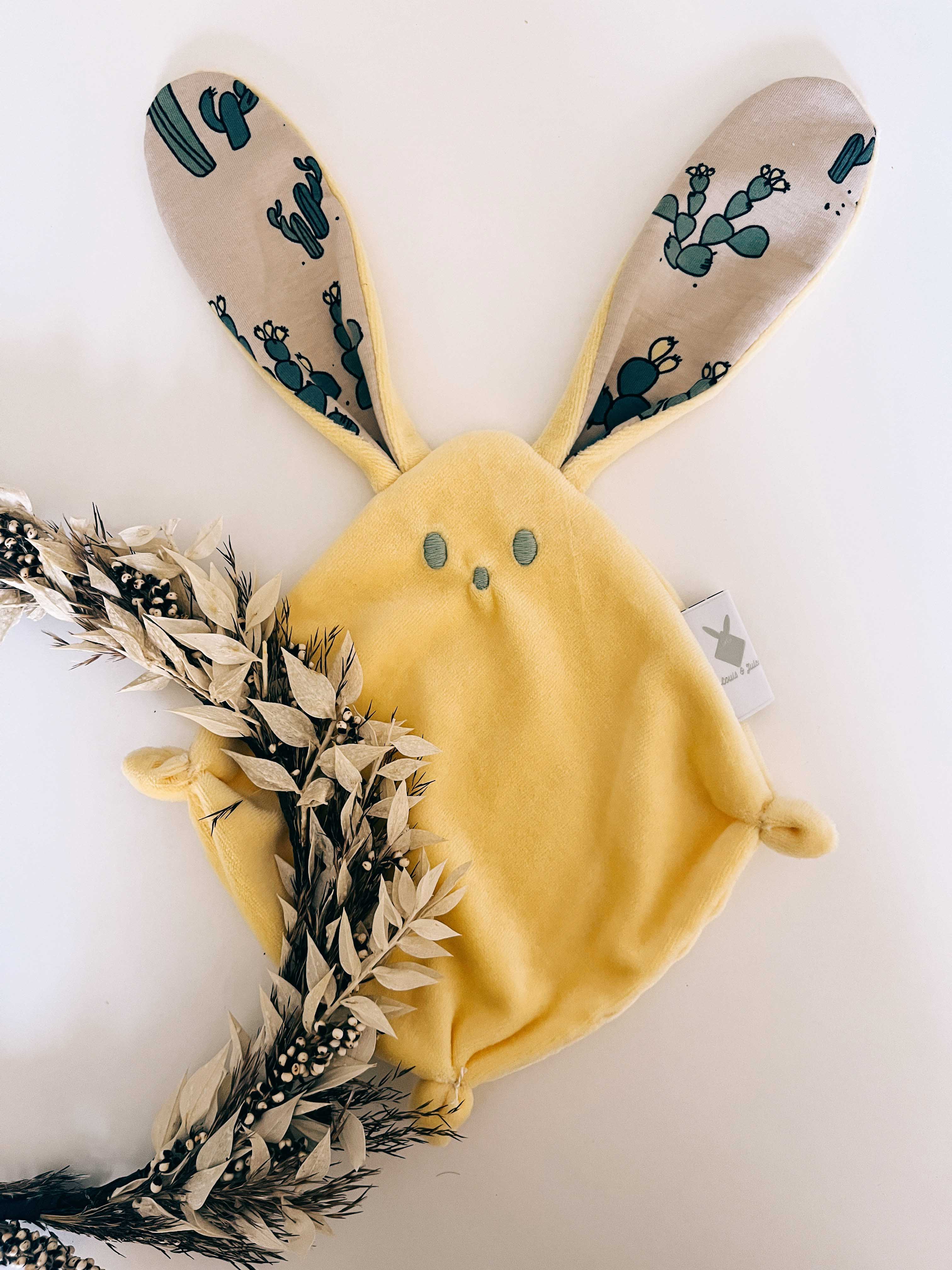 Doudou Velours Mini - Cactus