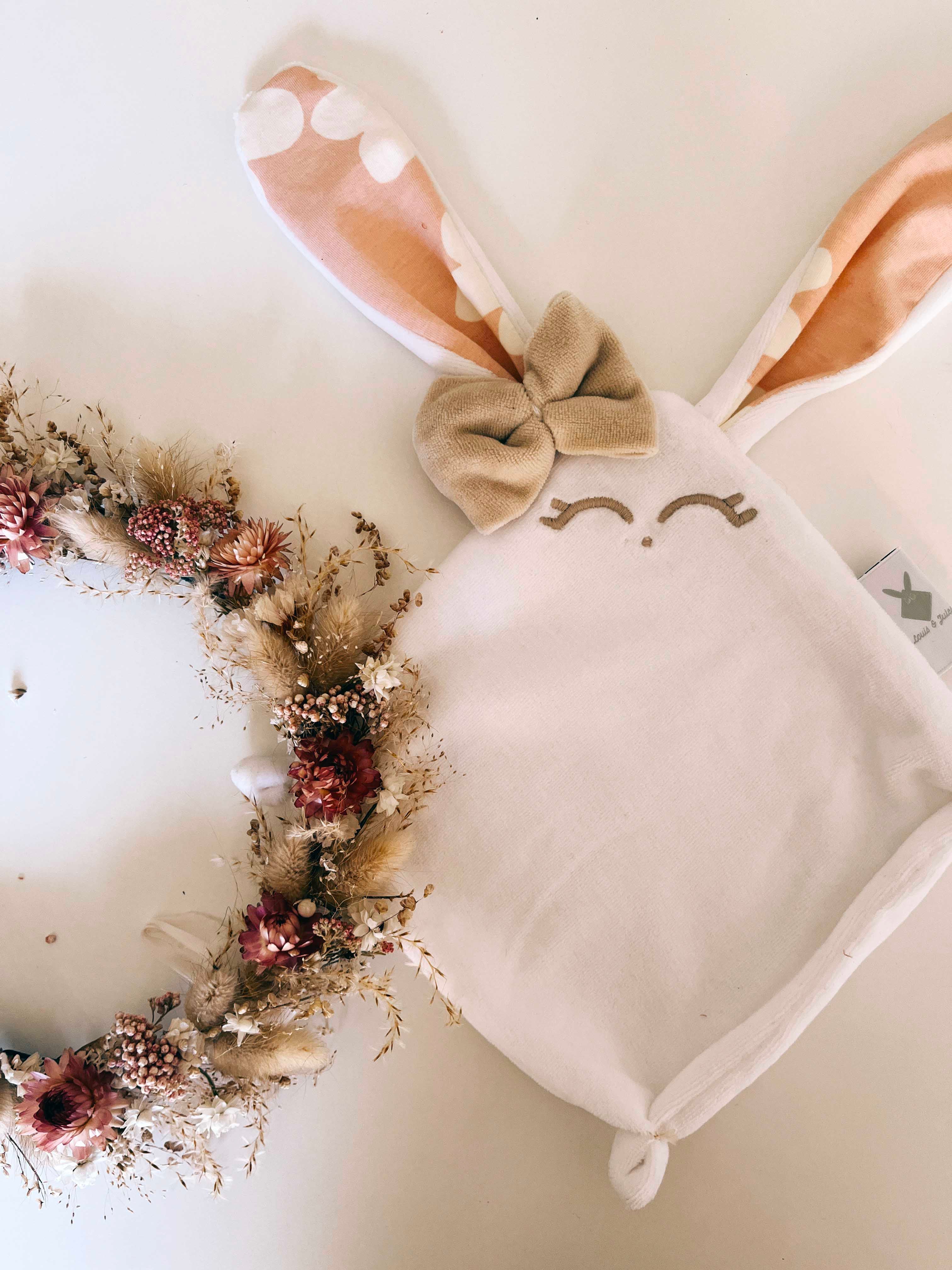 Doudou Velours Mini - Bloom Bloom Pink