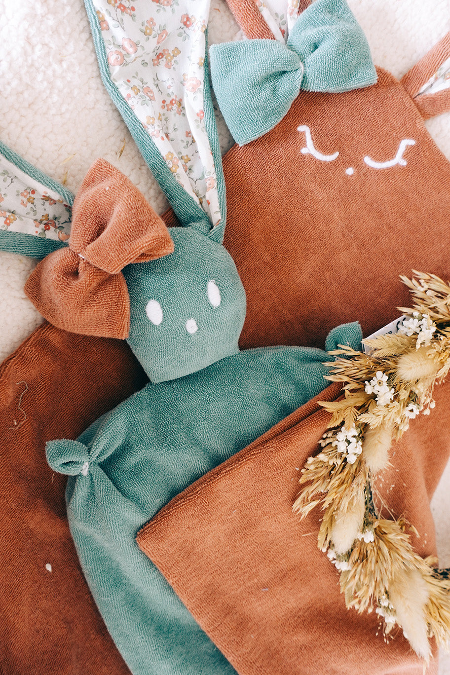 Bouillotte noyaux de cerise éponge - Anouk