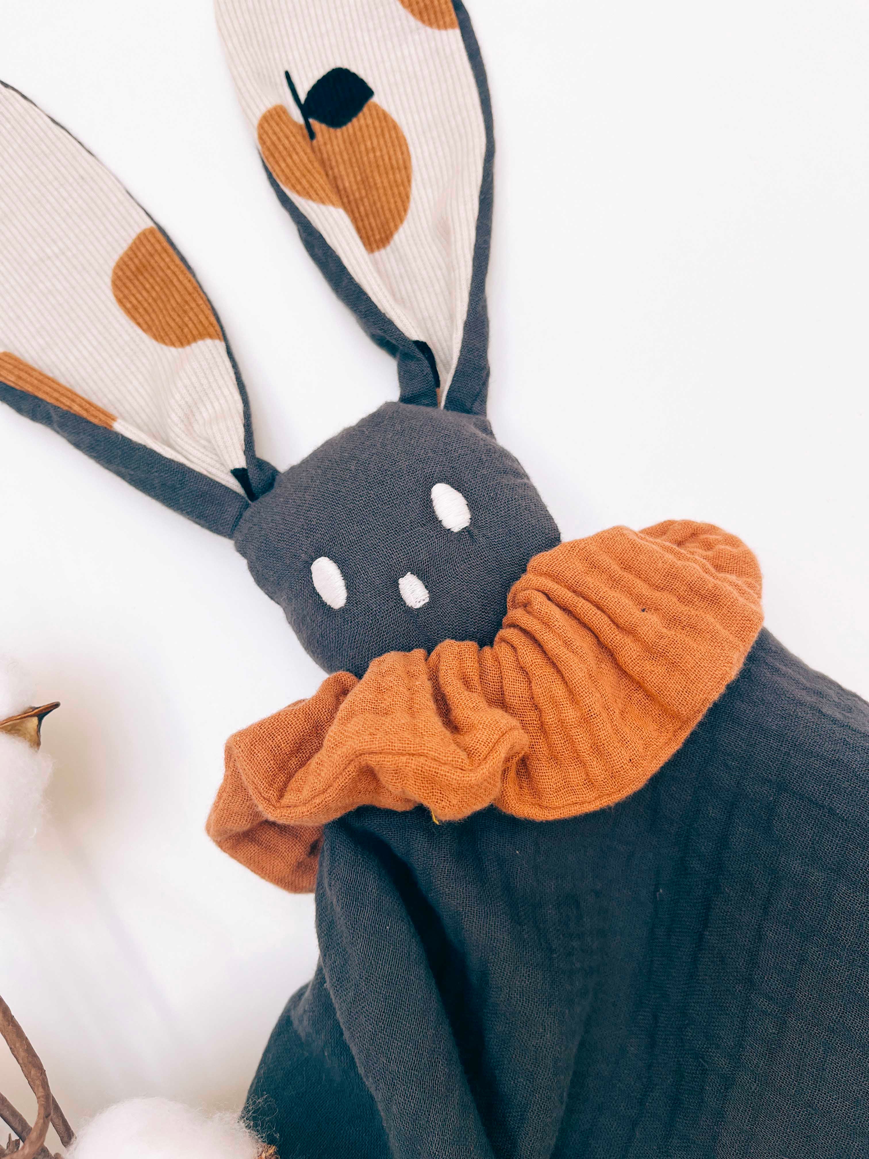 Doudou Lange Câlin avec noeuds - Apple