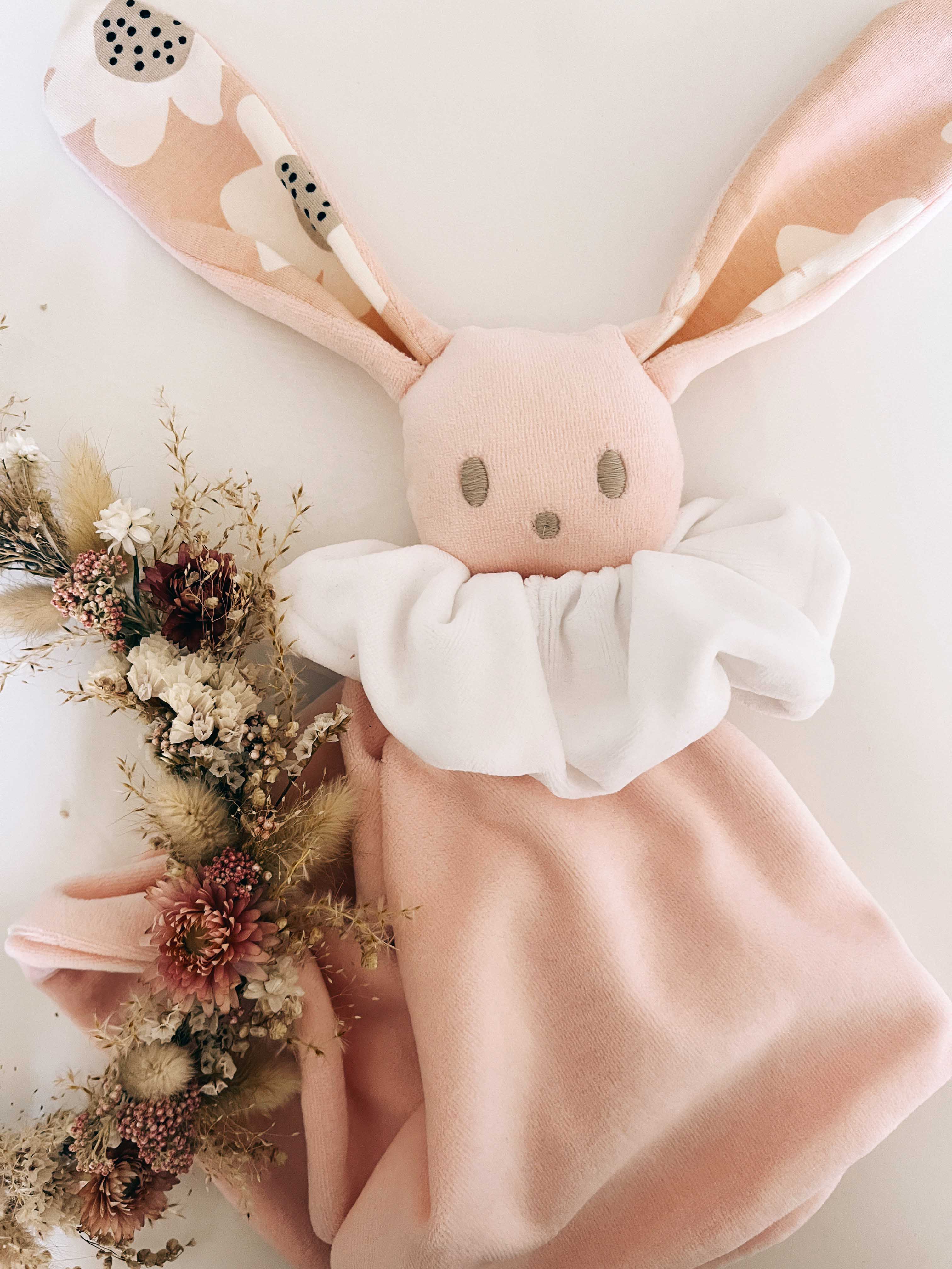 Doudou Velours Câlin - Bloom Bloom Pink