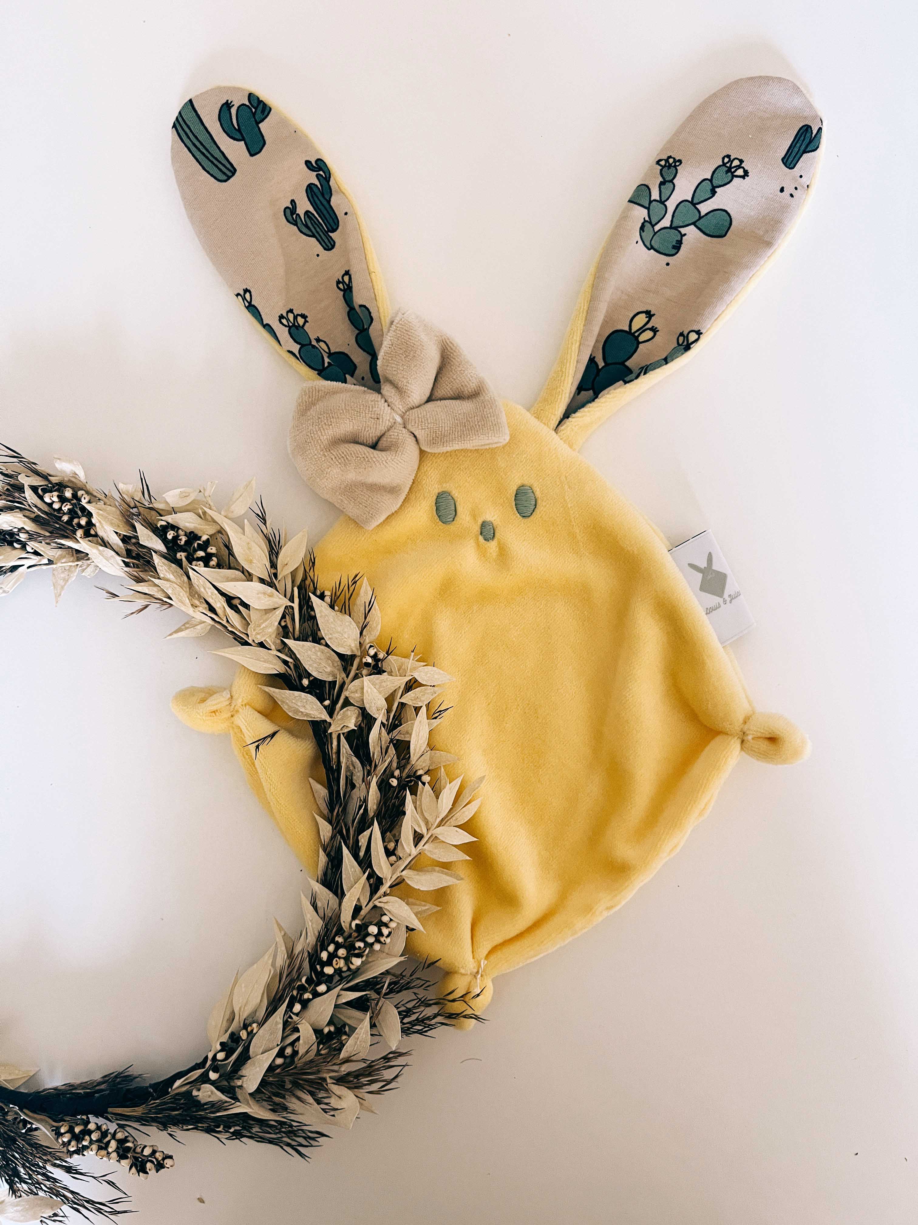 Doudou Velours Mini - Cactus