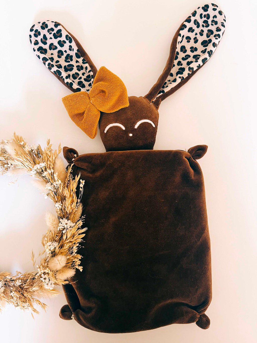 Bouillotte noyaux de cerise velours - Mia