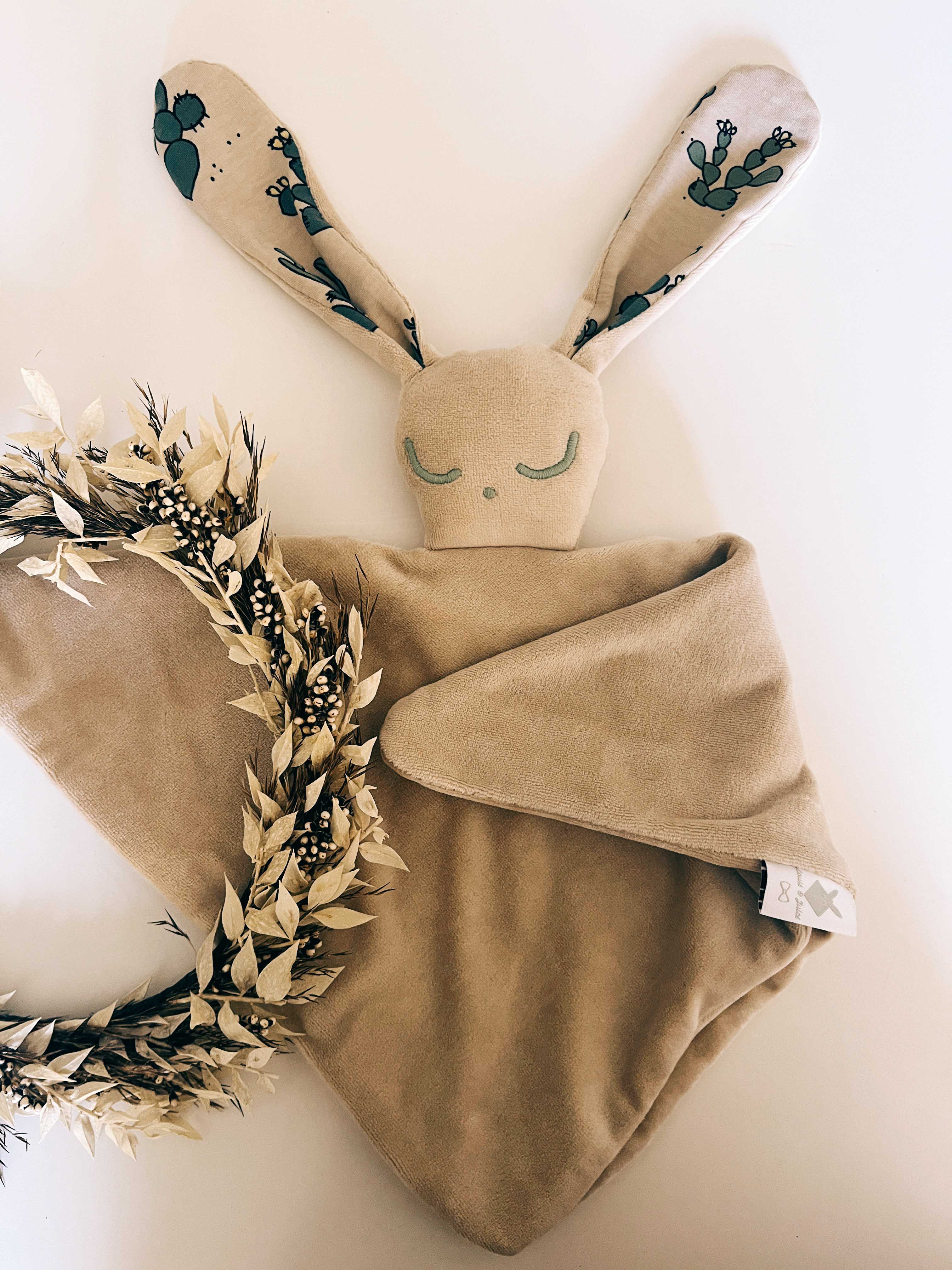 Doudou Velours Câlin - Cactus